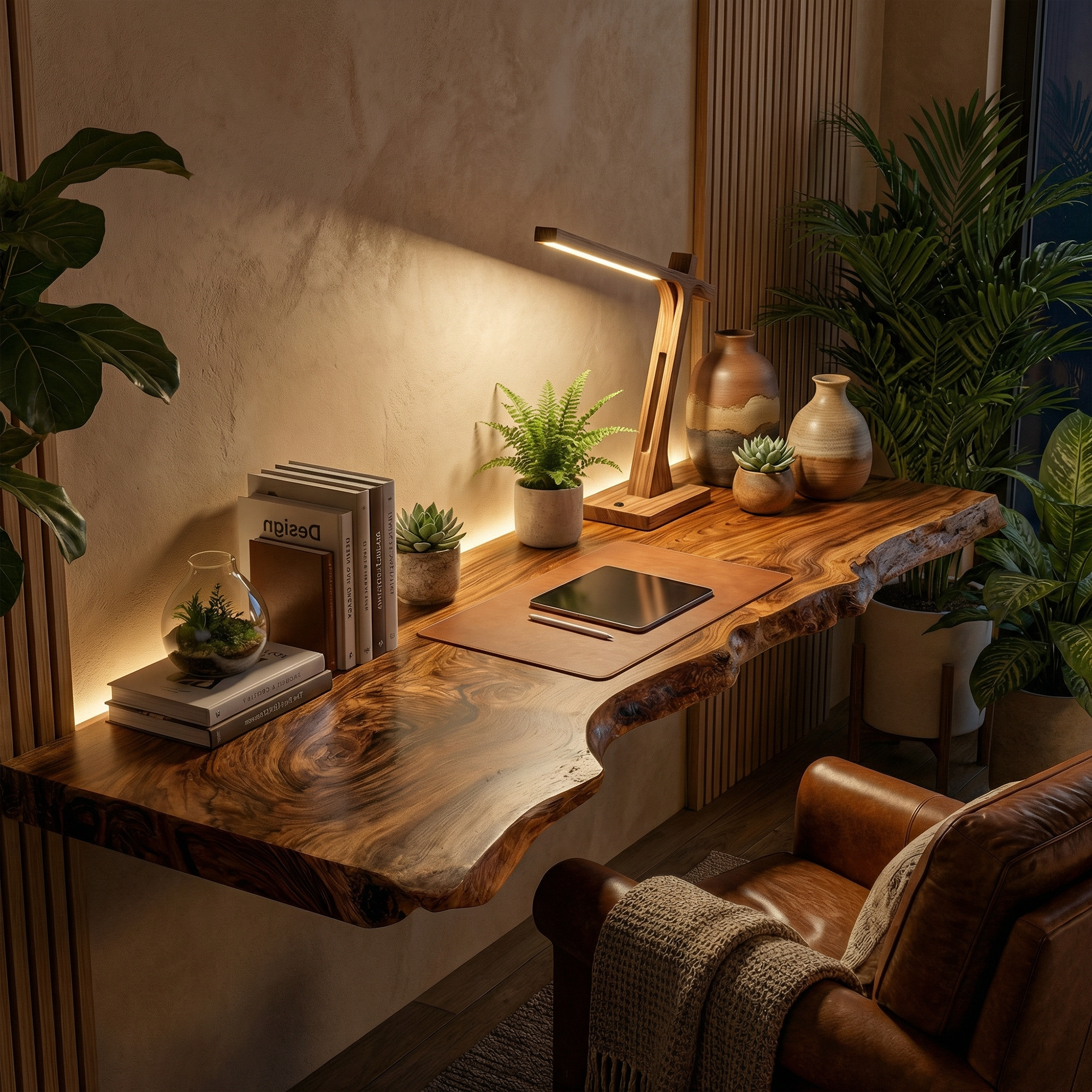 Contemporary Rustic Floating Shelf Solid Wood Live Edge Corner Design Kitchen And Living Room SINLKIFL524