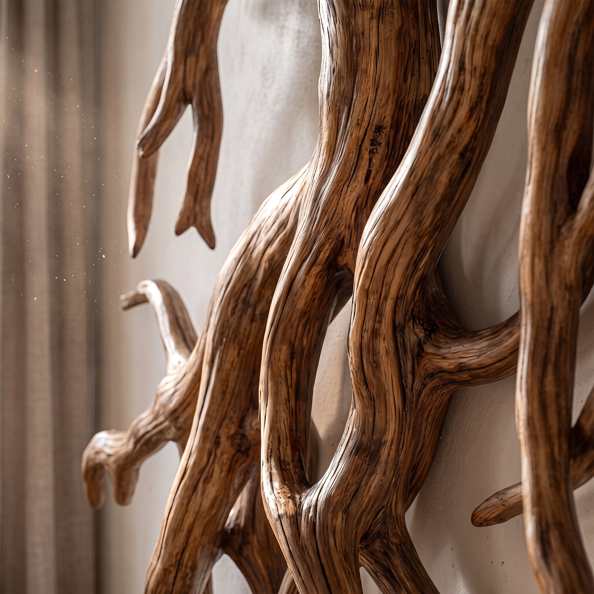 Rustic Tree Root Wall Art Living Room And Lounge SINLKIWD056
