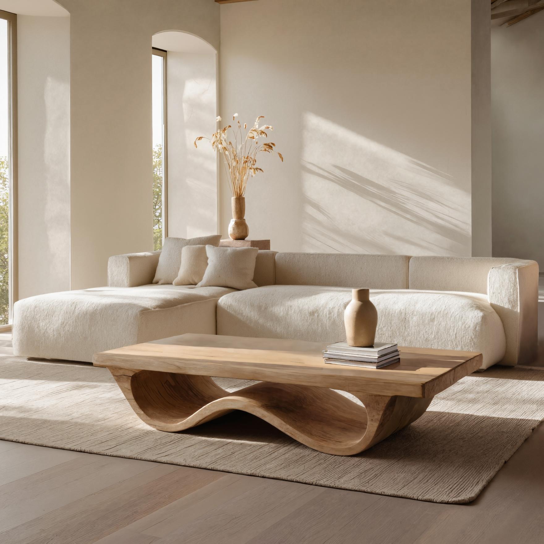 Contemporary Coffee Table Curved Leg Design For Living Room RTTHHNCF058