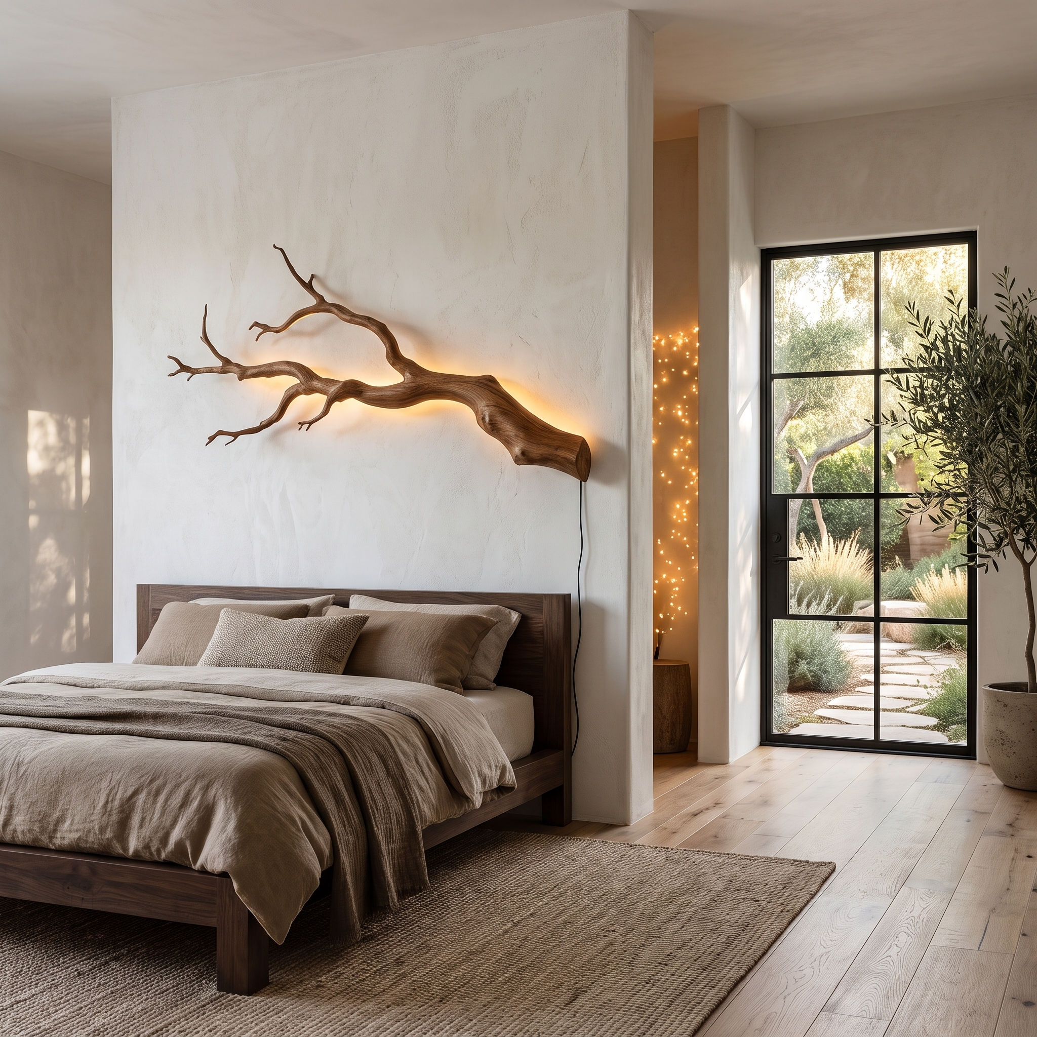 Organic Wall Lamp With Sculptural Tree Branch Design For Living Room SINLHAPL015