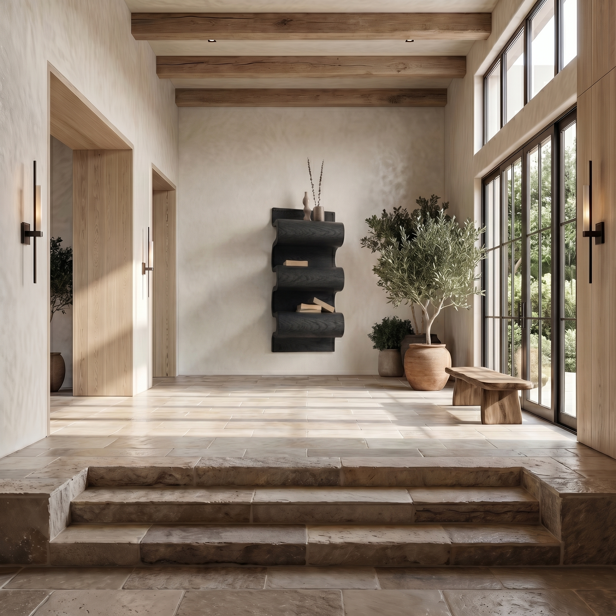 Unique Sculptural Wall Bookshelf For Living Room And Bedroom SINLHATB719