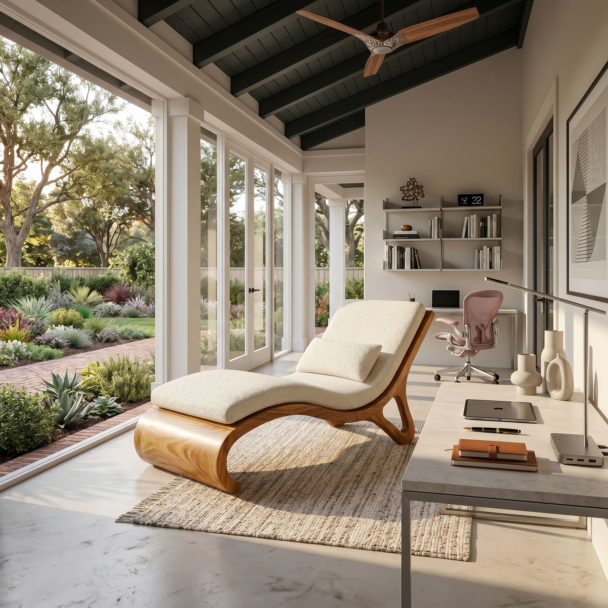 Tropical Luxury Daybed Organic Modern Villa Interior Design SILDTTRDB004