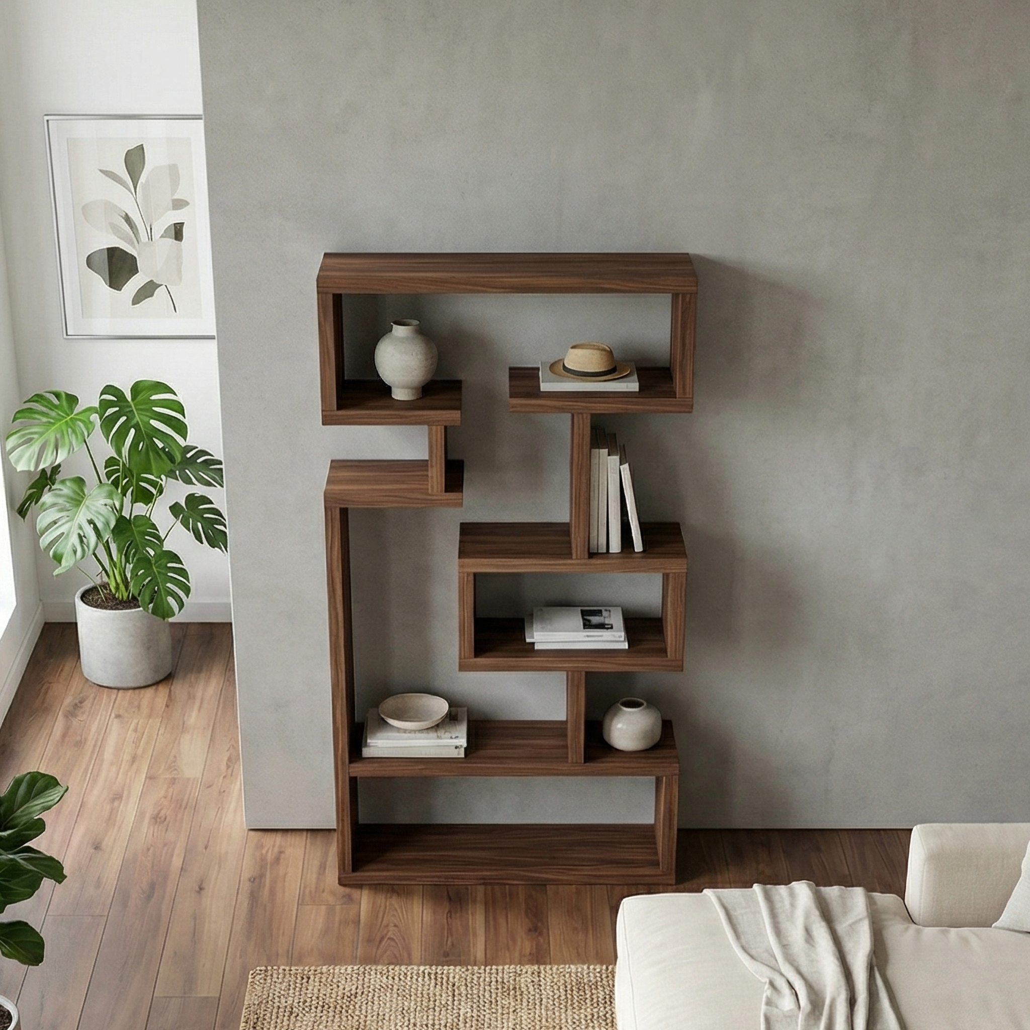 Mid Century Modern Display Cabinet For Living Room And Office SINLSASC486