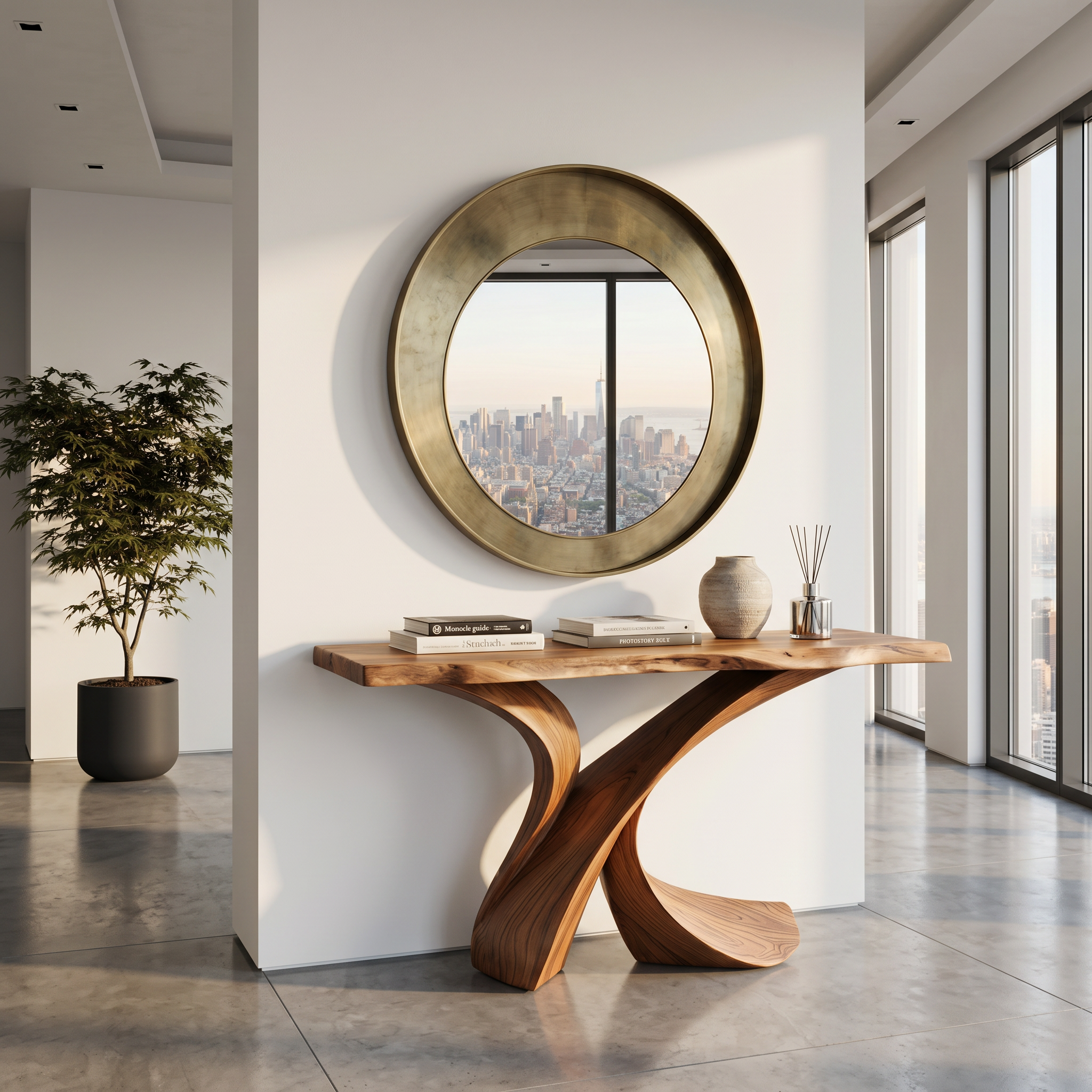Rustic Wood Console Table Entryway Design SILDTTRCS225