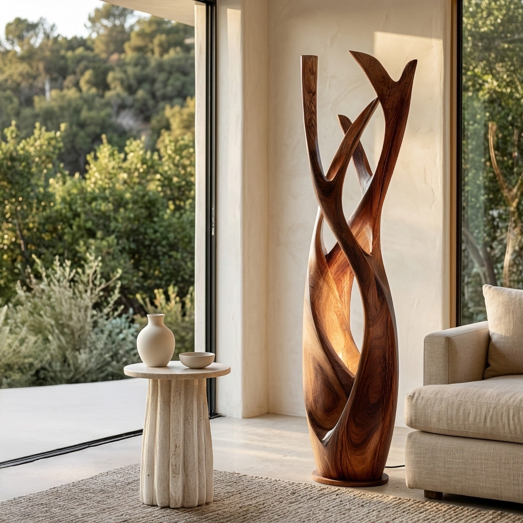 Wooden Floor Lamp For Contemporary Apartment RTTHHNLAM084