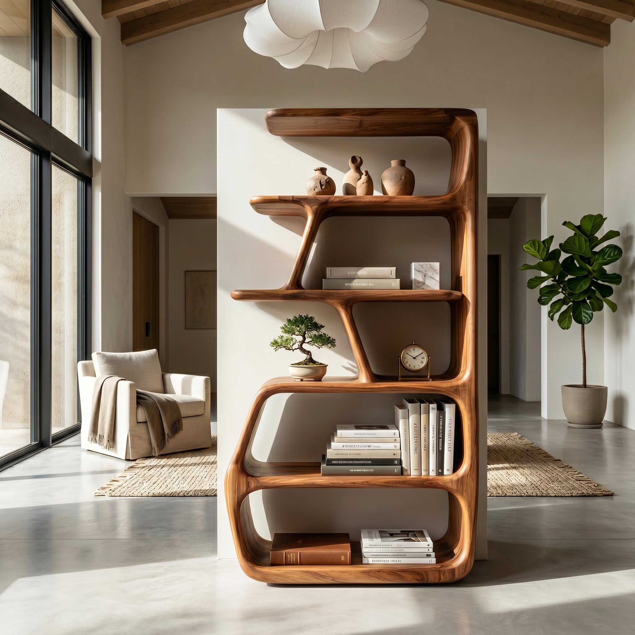 Rustic Wooden Standing Shelf For Apartment Storage RTTHHNSS025