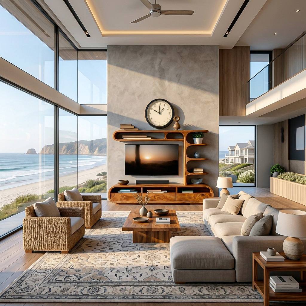Elegant Wooden TV Console For Living Area RTTHTTTVC081