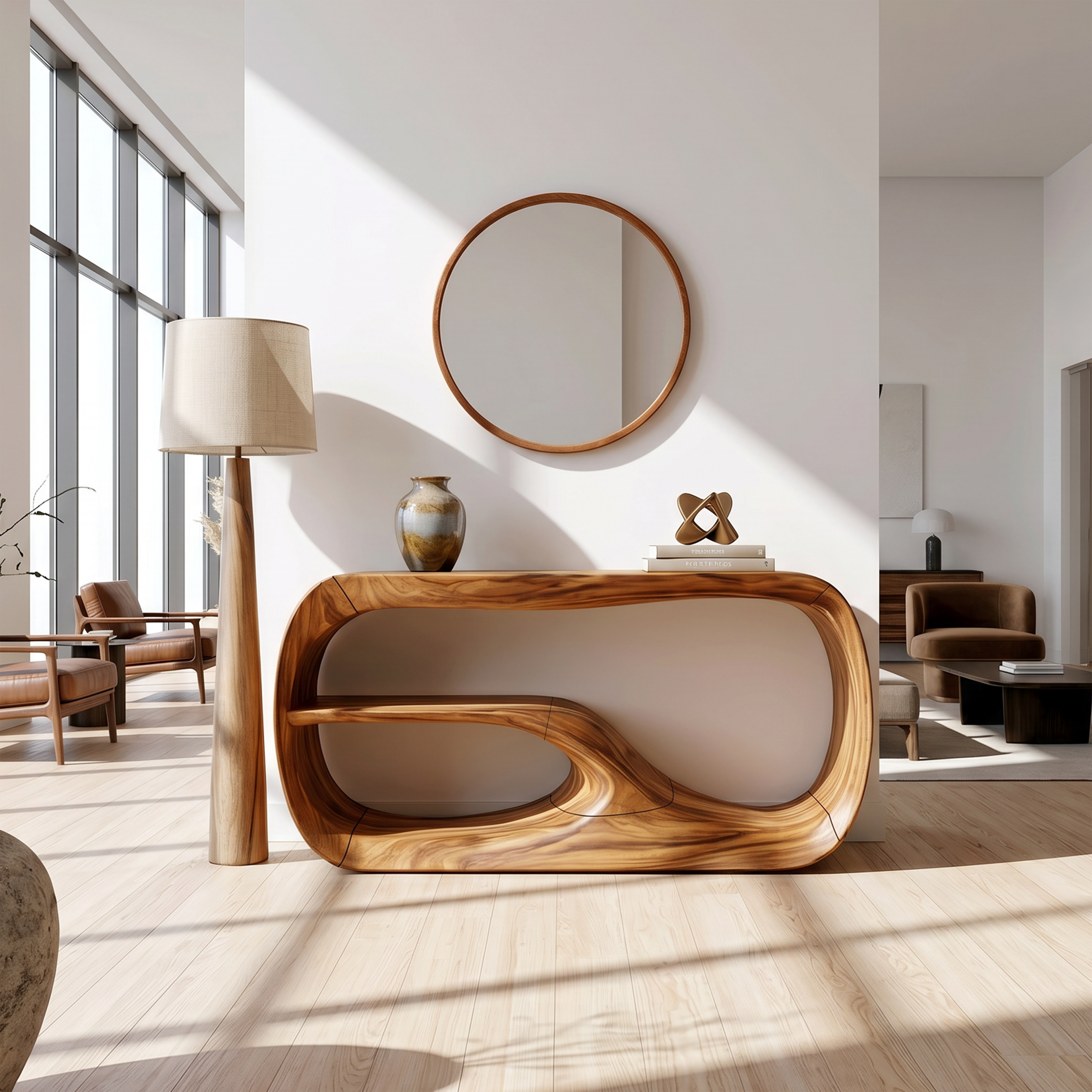 Modern Wooden Console Table For Entryway Furniture SILDTTRCS049