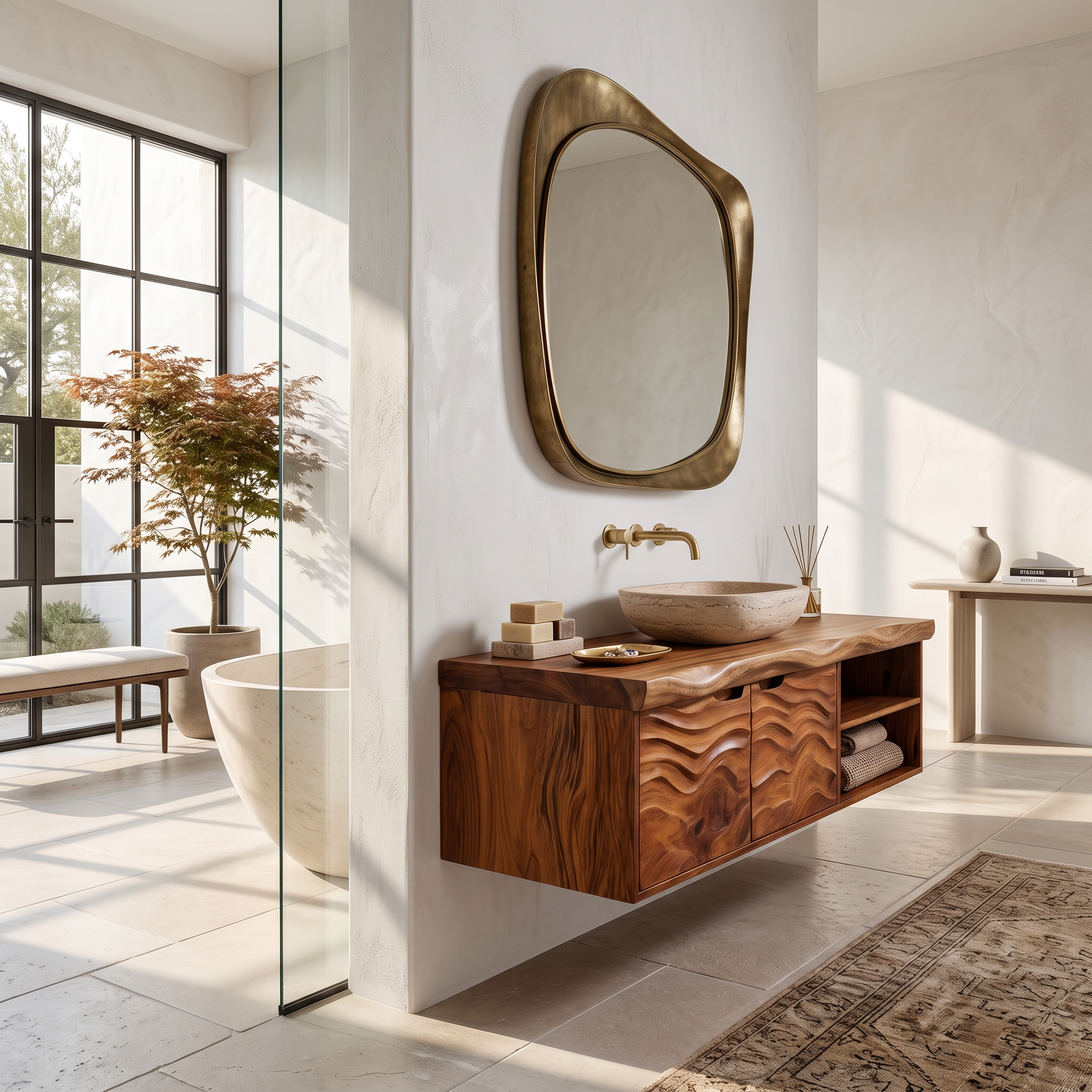 Contemporary Bath Cabinet Elegant Master Bathroom SILDTTRBRV192