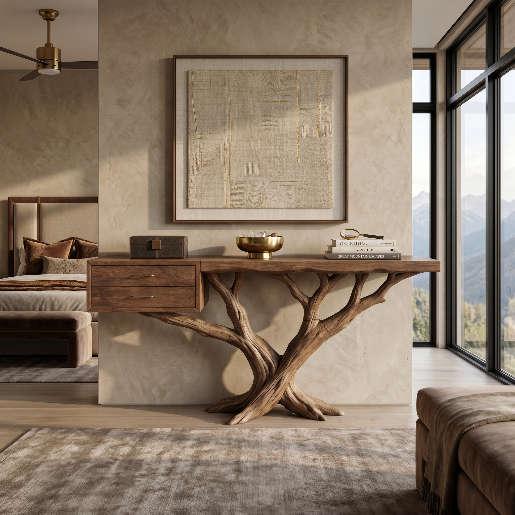 Modern Tree Root Console Table Luxury Entryway SILDTTRCS093