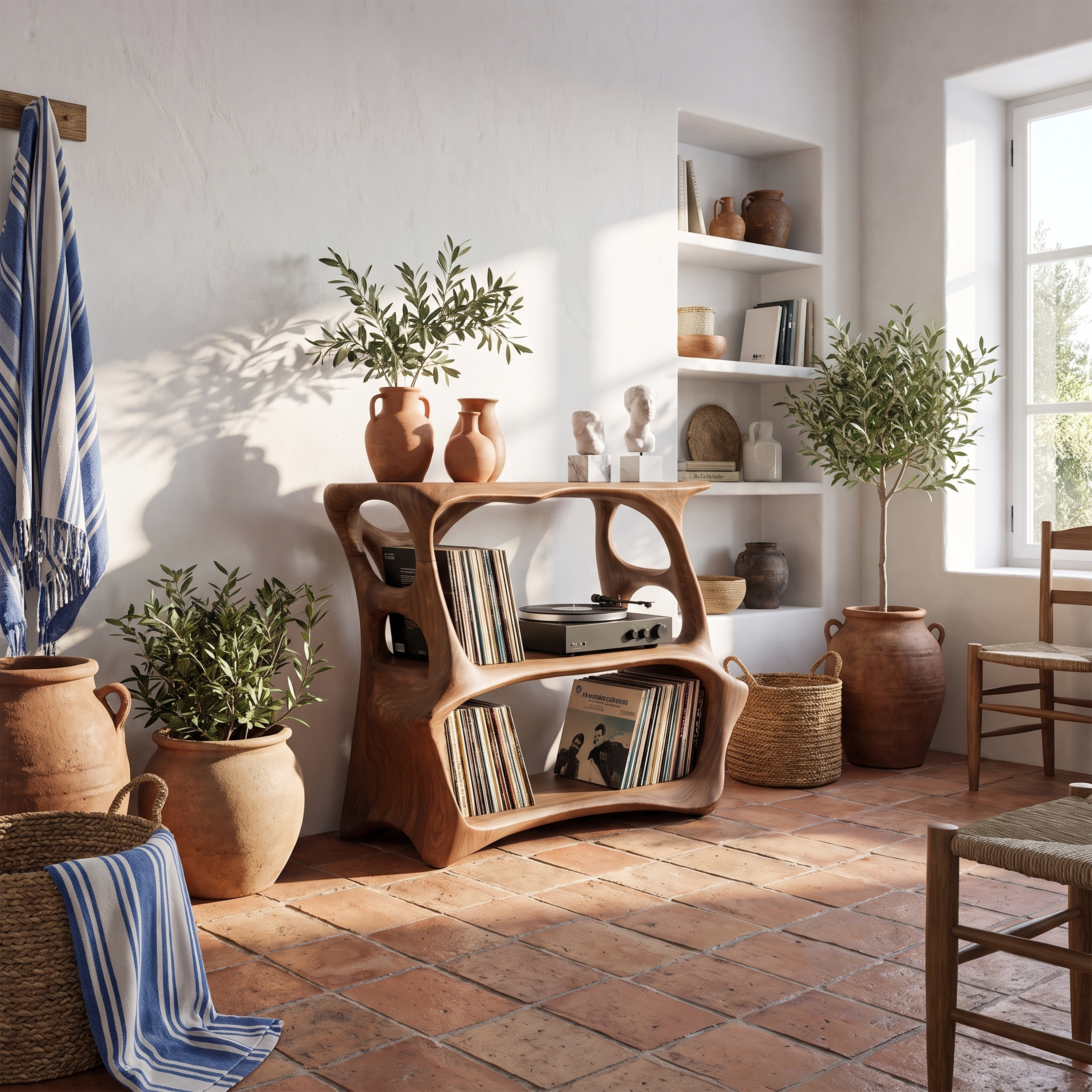 Farmhouse Wooden Media Stand Entryway Decor Charm SILDTTNRPT006