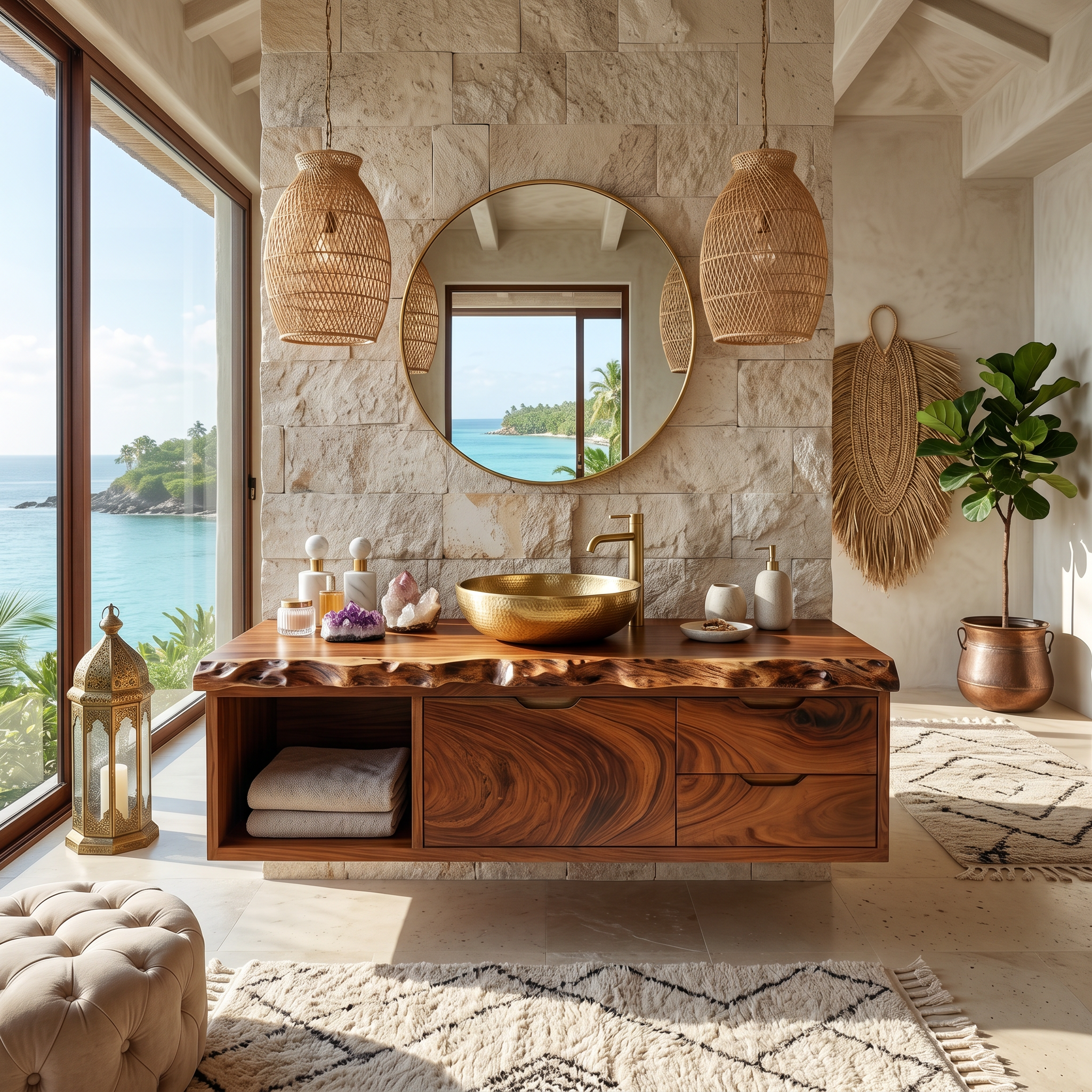 Luxury Floating Bathroom Vanity Primary Bathroom SILDTTRBRV188
