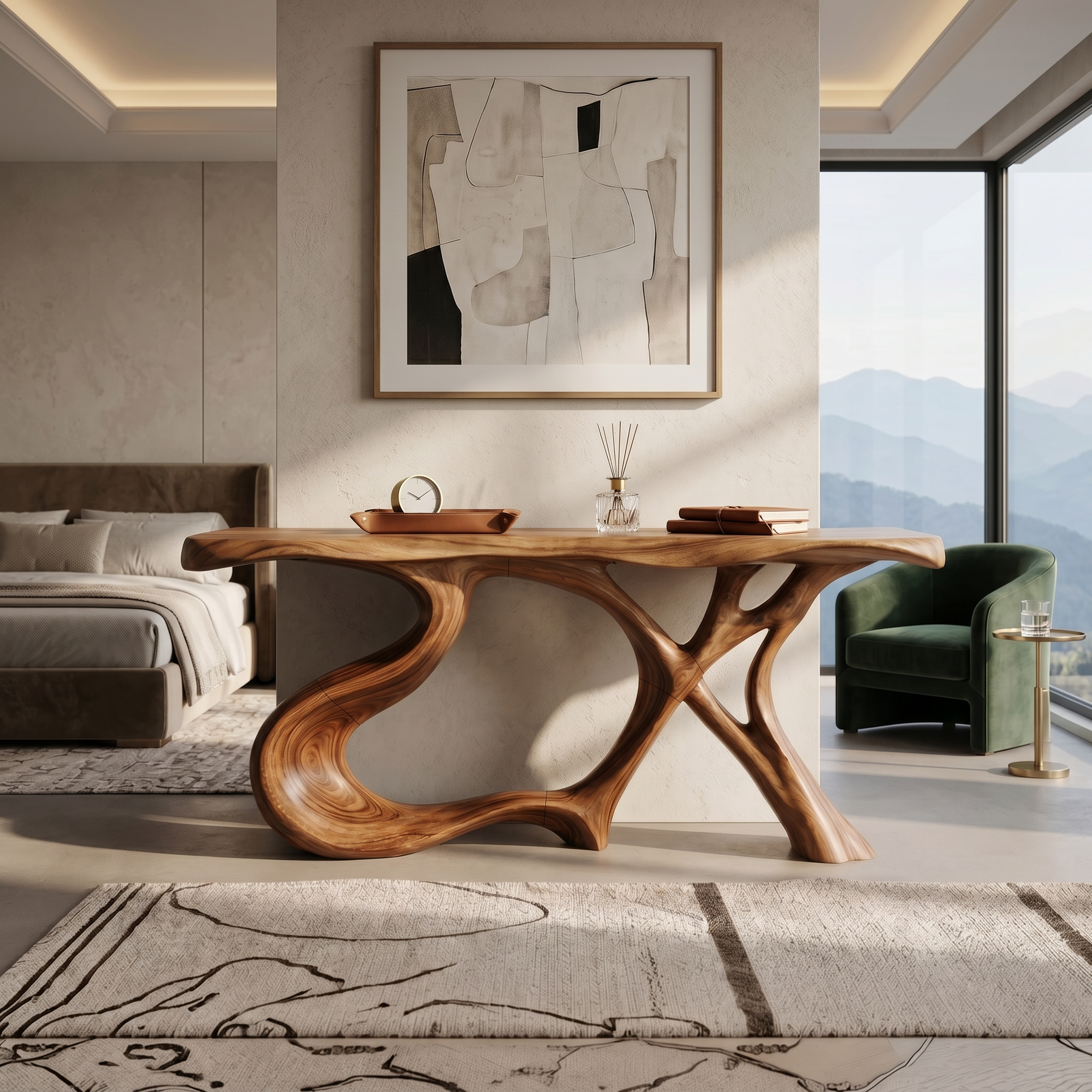 Organic Root Base Console Table Luxury Living Room SILDTTRCS104