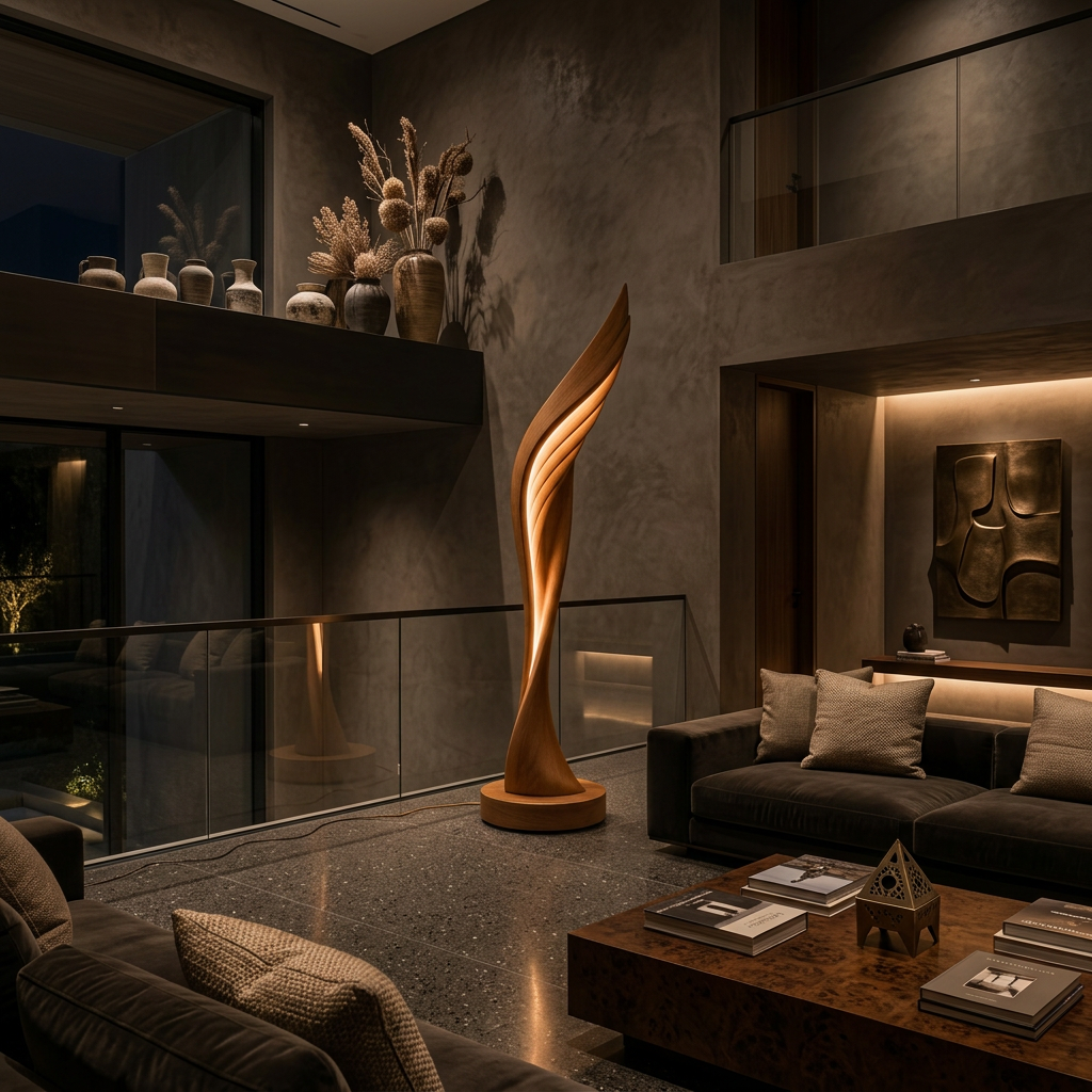 Minimalist Open Wing Floor Lamp For Contemporary Interior SILDTTNLAM004