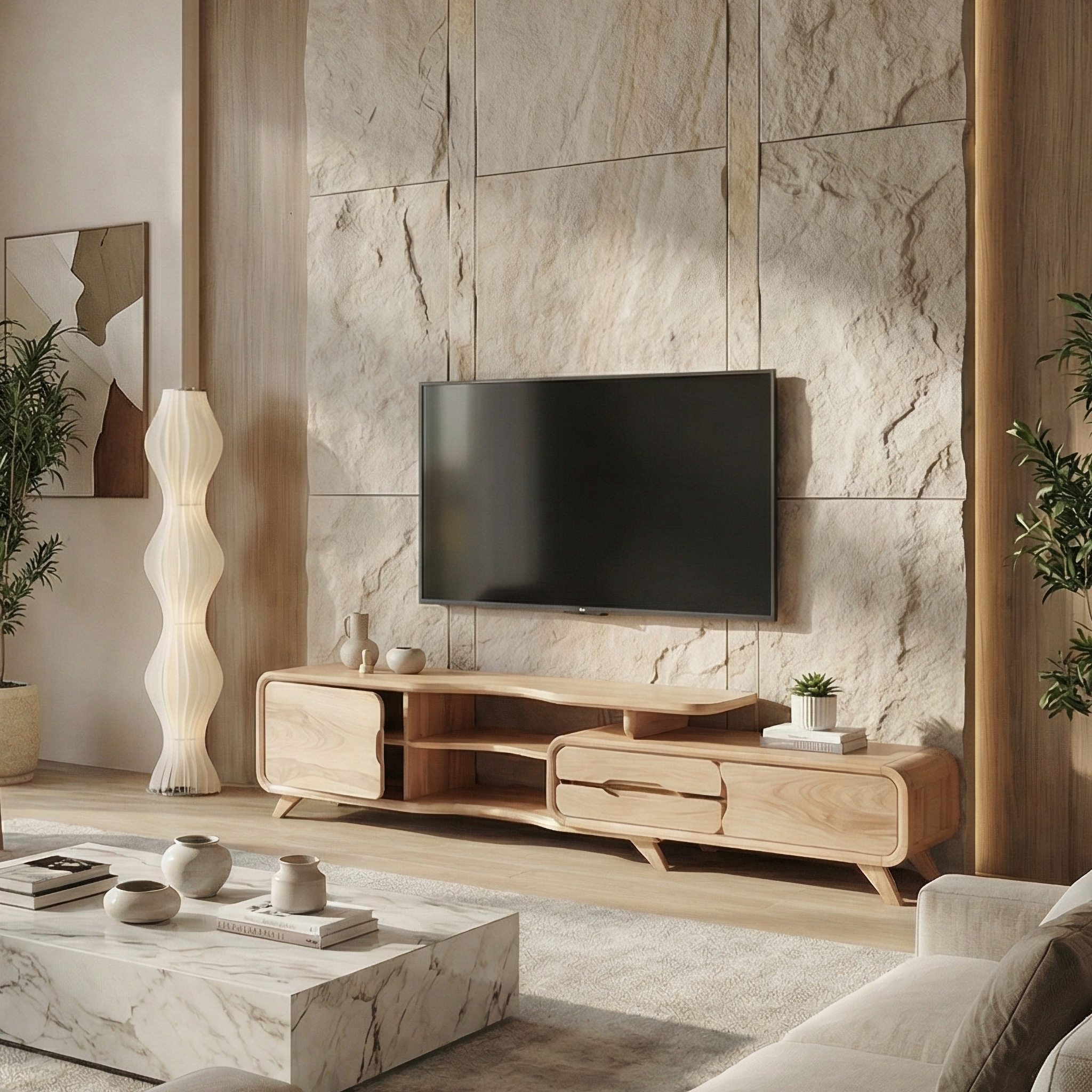 Modern Statement TV Stand For Living Room And Interior Decor SINLSASC506