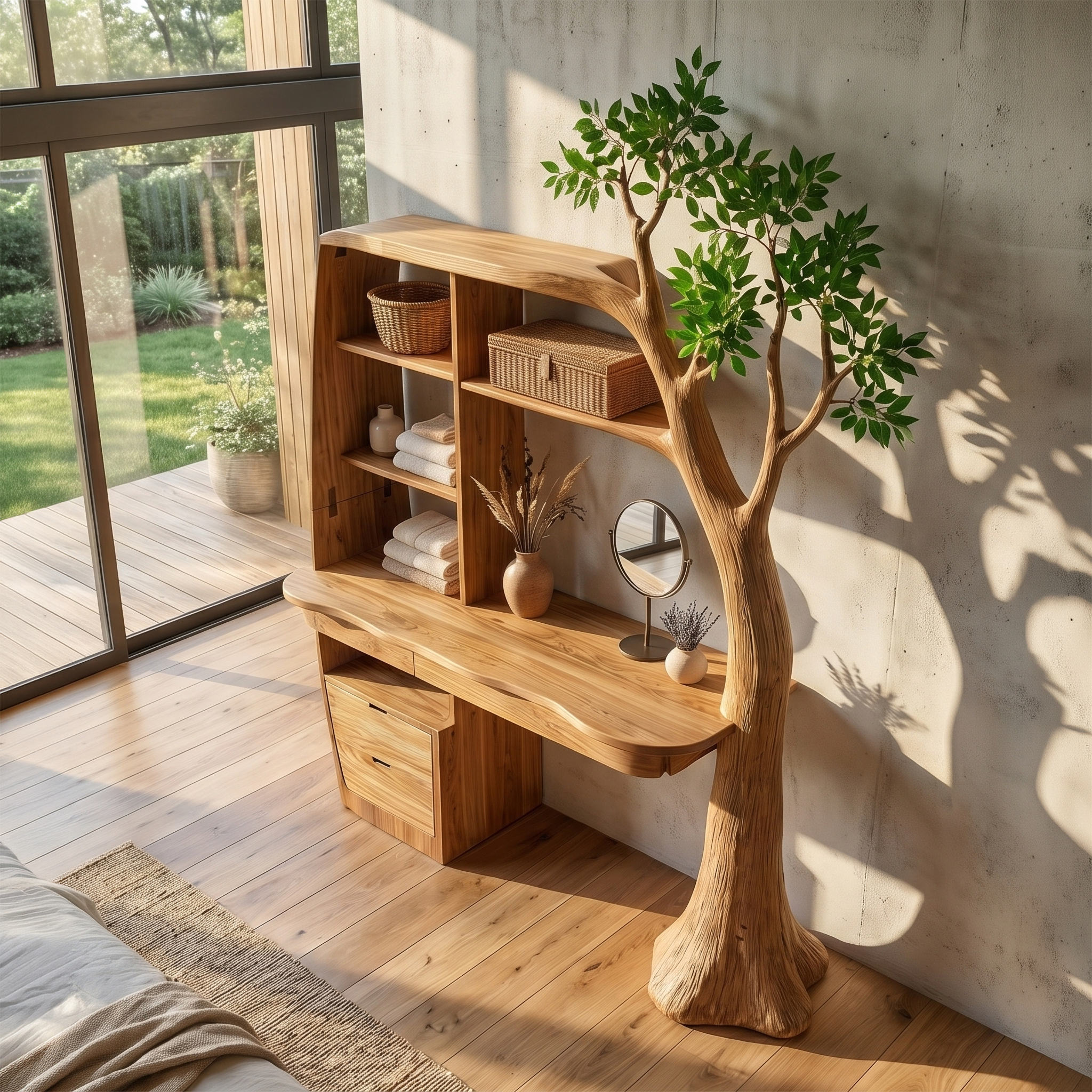 Natural Makeup Vanity Bedroom And Dressing Room SINLSABDT080