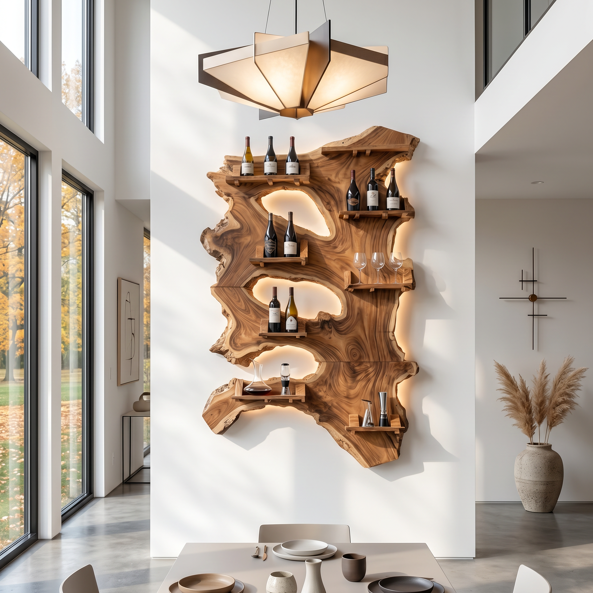 Farmhouse Wine Rack For Furniture Functional Decor SILDTTRWH028