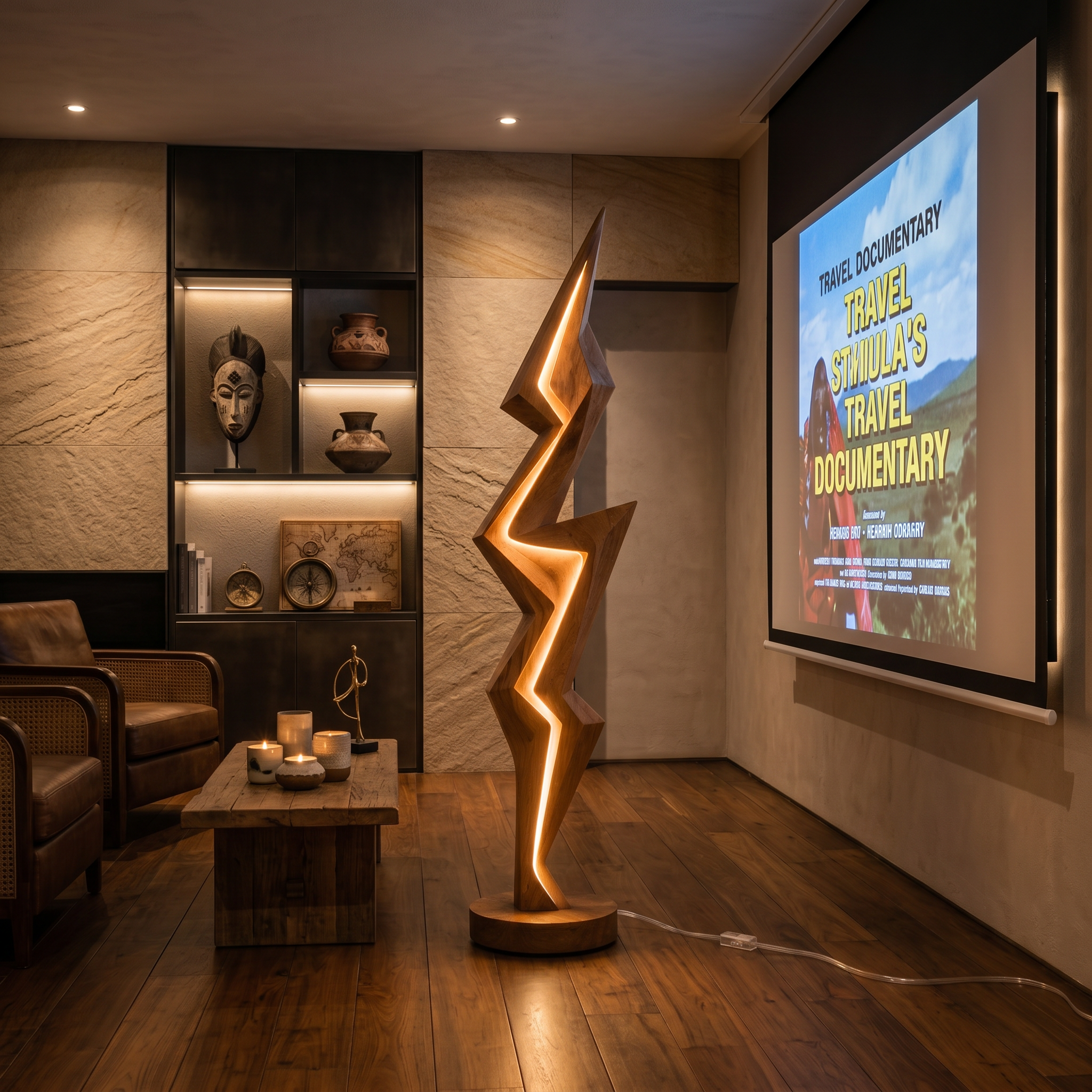 Minimalist Lightning Bolt Lamp For Modern Interior SILDTTNLAM040