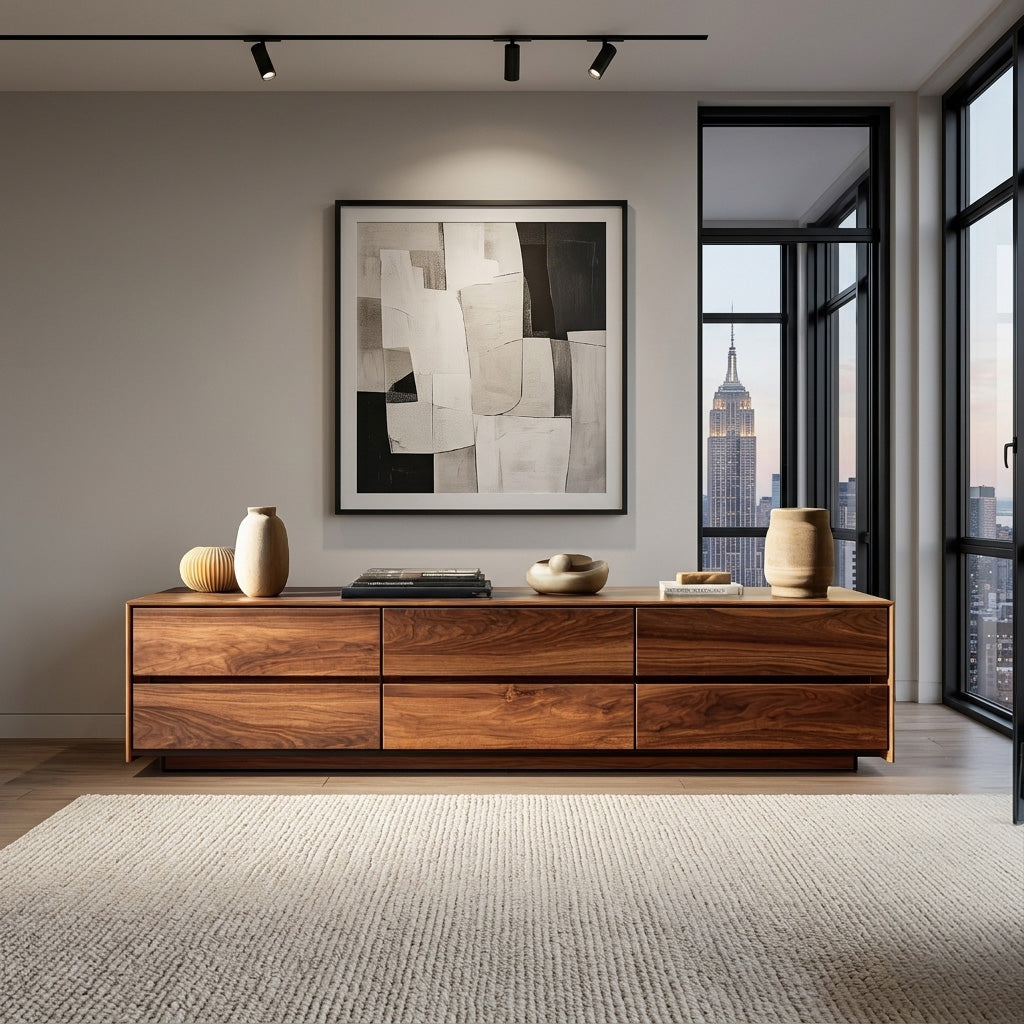 Modern Natural Wood Sideboard For Contemporary Living Room RTTHHNSD038