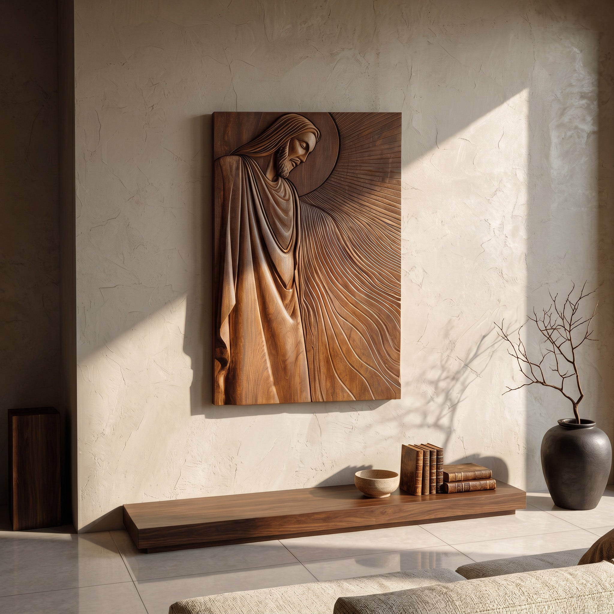 Organic Modern Sacred Wall Art For Living Room RTTHHNWA197