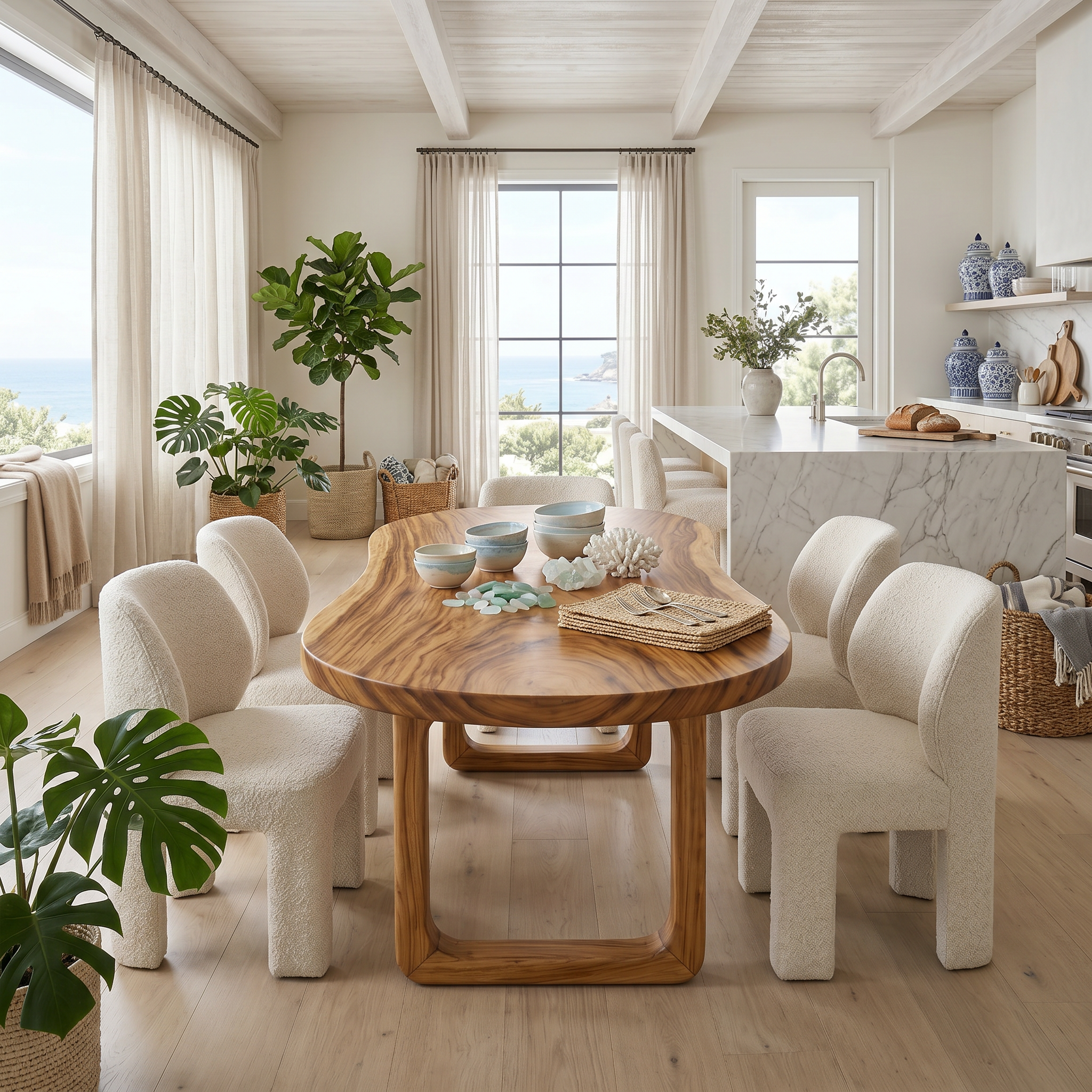 Tropical Oval Dining Room Table For Poolside Room SILDTTRDN057