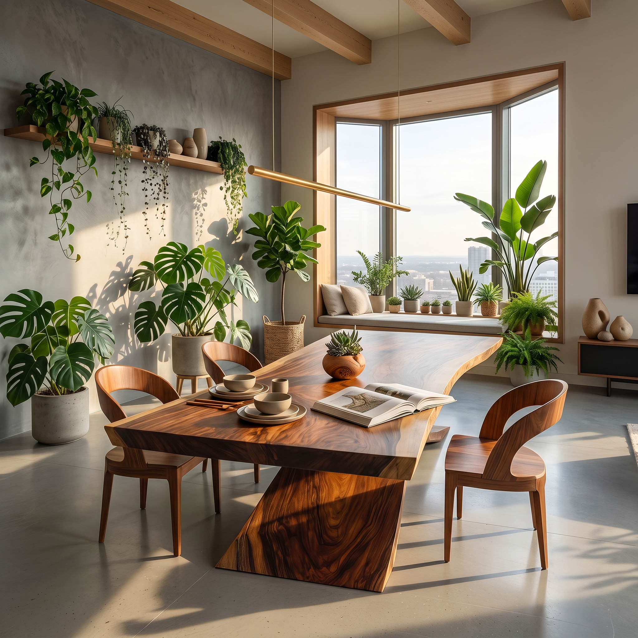 Contemporary Organic Edge Dining Table For Dining Interior SILDTTNDN020