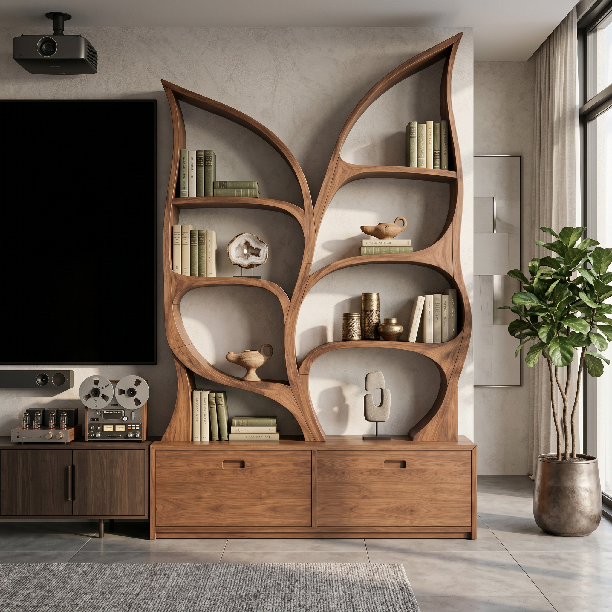 Modern Display Bookshelf For Quiet Reading Room SILDTTNBS042