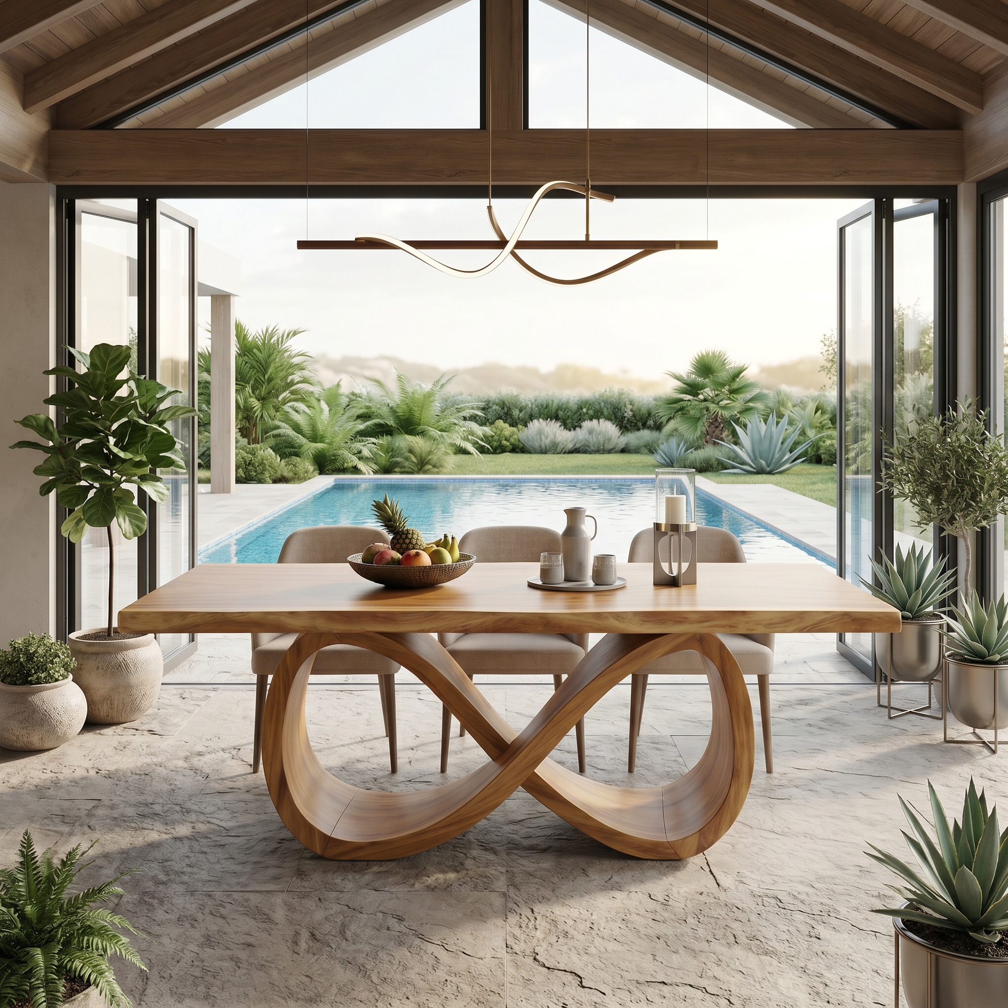Luxury Dinner Table For Bright Dining Room SILDTTRDN063