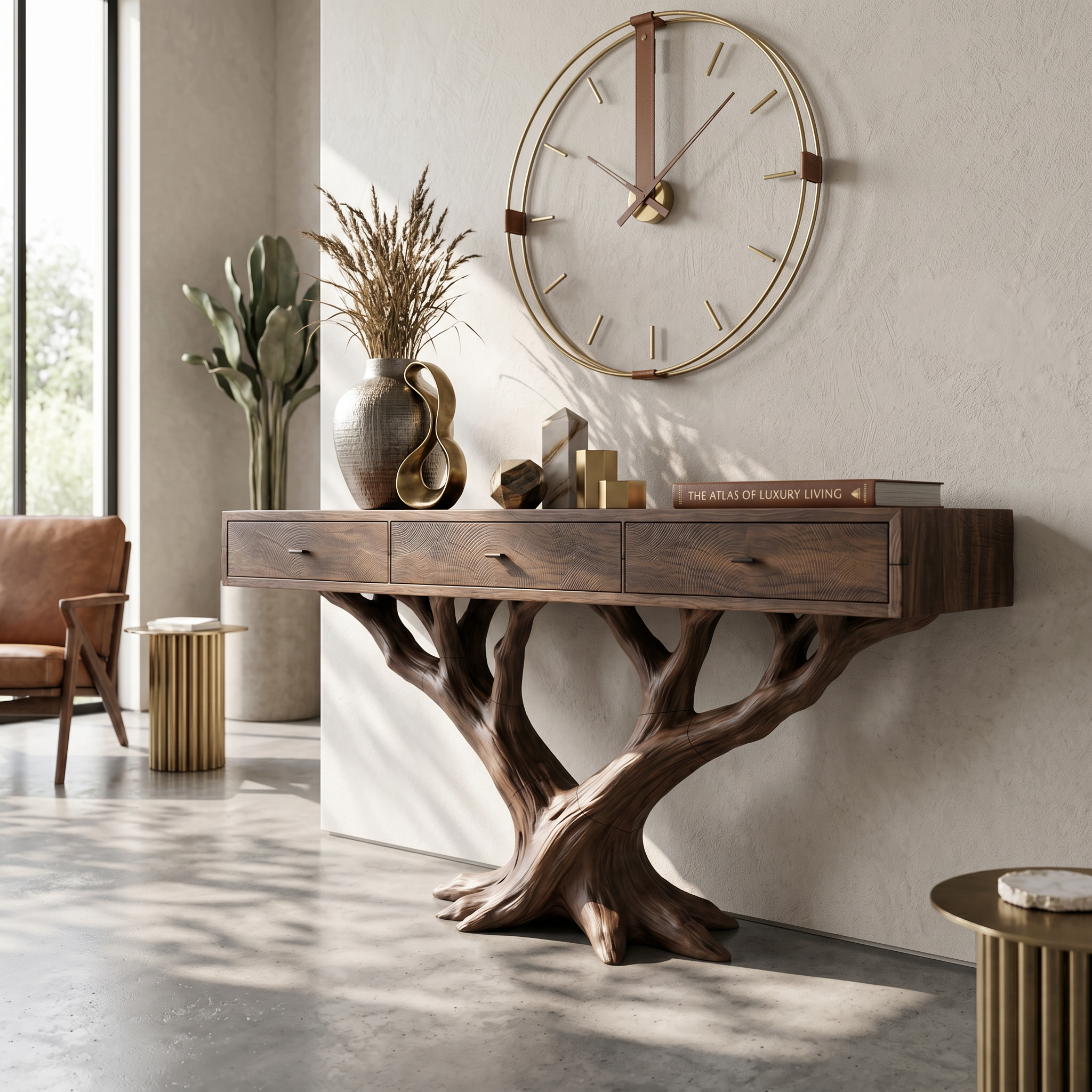 Luxury Branch Base Console Table Designer Residence SILDTTRCS092