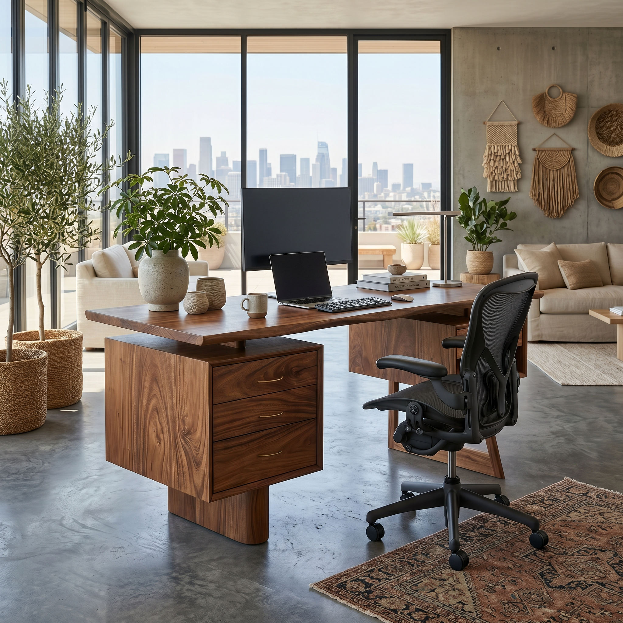 Minimalist Executive Desk Home Workspace SILDTTRDE033