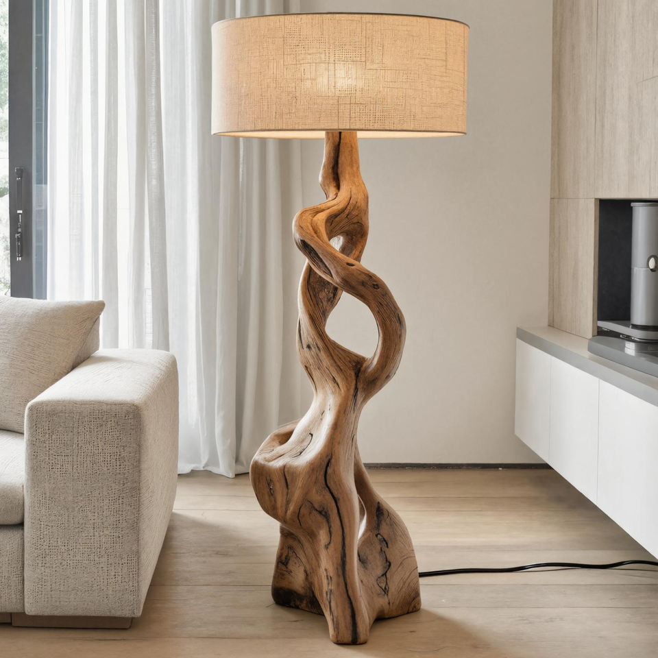 Artistic Carved Floor Lamp For Bedroom Or Living Room SITHTTLAM014