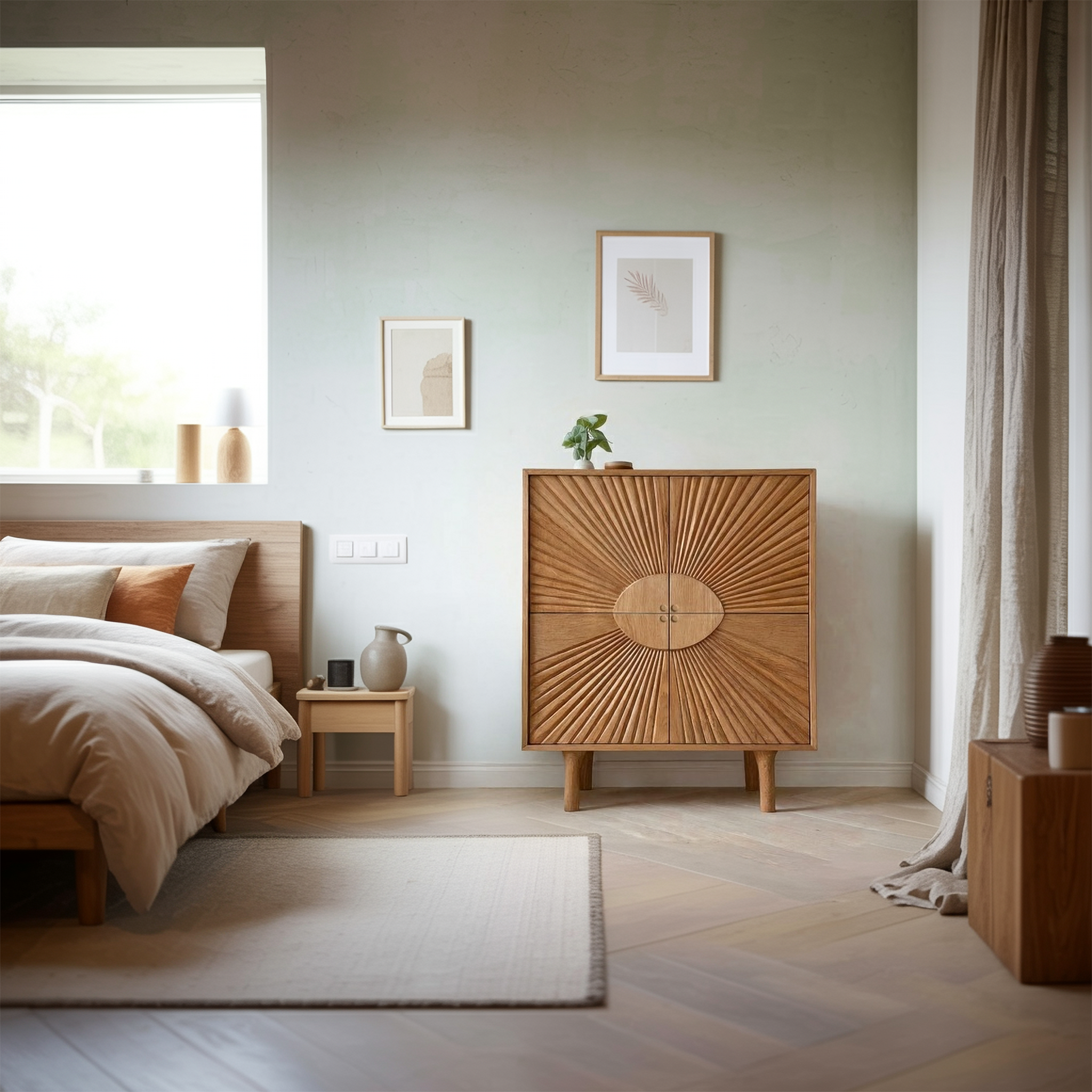 Rustic Sideboard Unit For Living Room And Entryway Space SINLSASC463