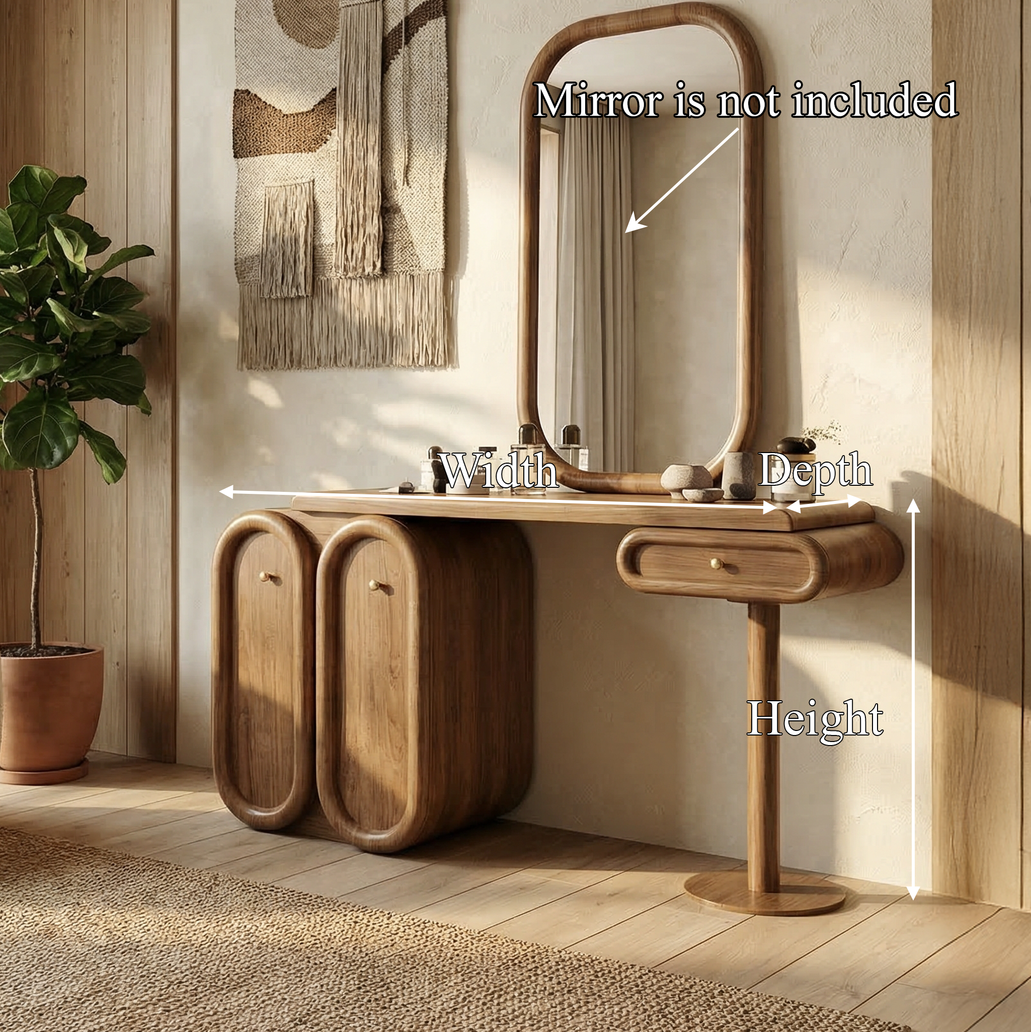 Modern Dressing Table With Storage Unique Design For Bedroom SINLSABDT050