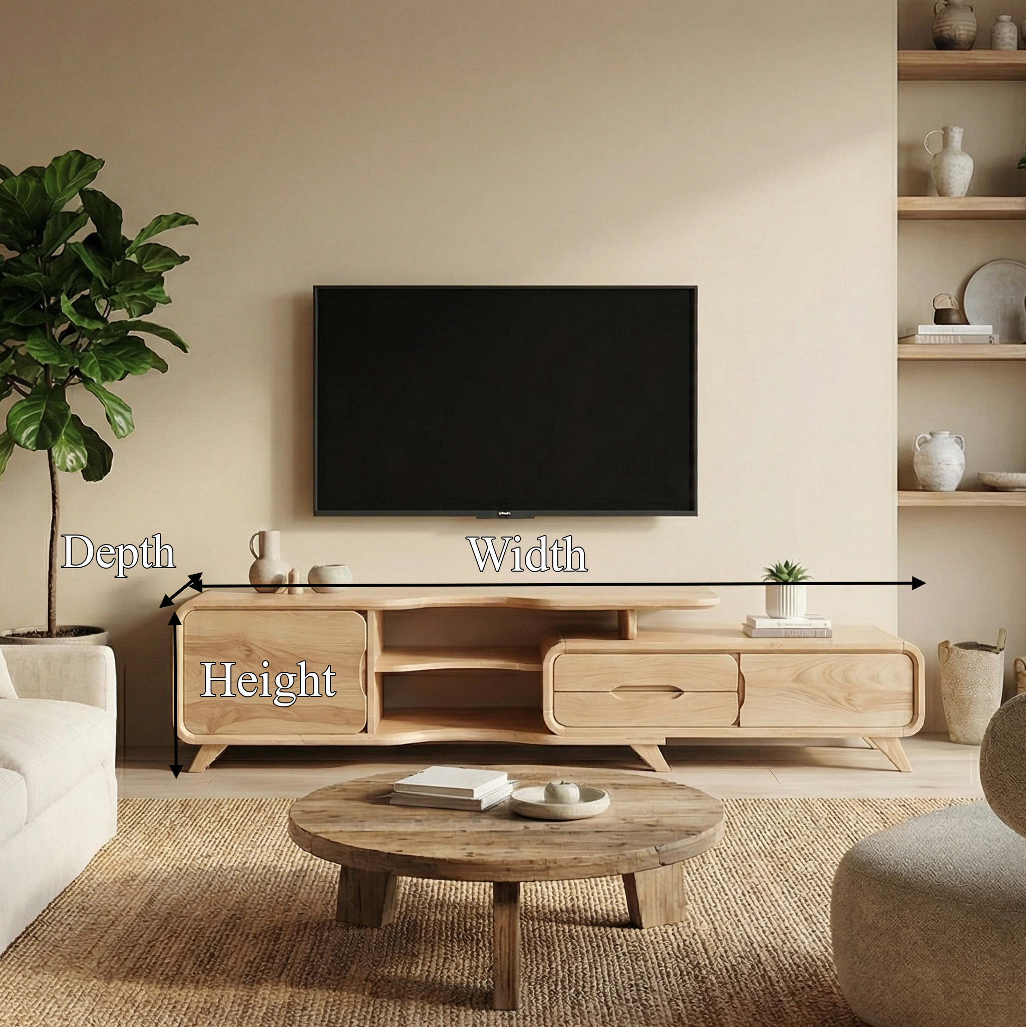 Modern Statement TV Stand For Living Room And Interior Decor SINLSASC506