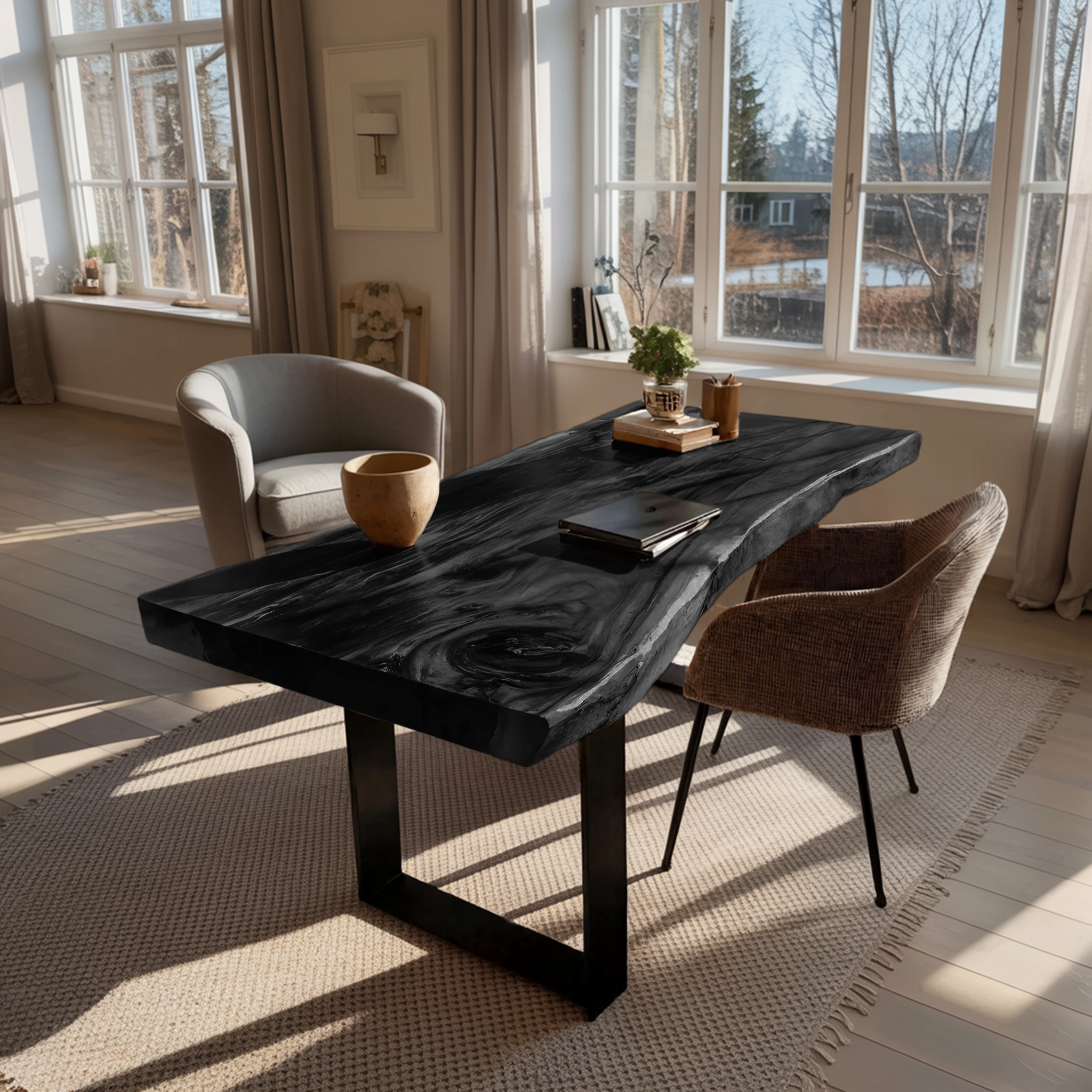 Handcrafted Solid Wood Tabletop For Furniture Decor SILDTTNDE007