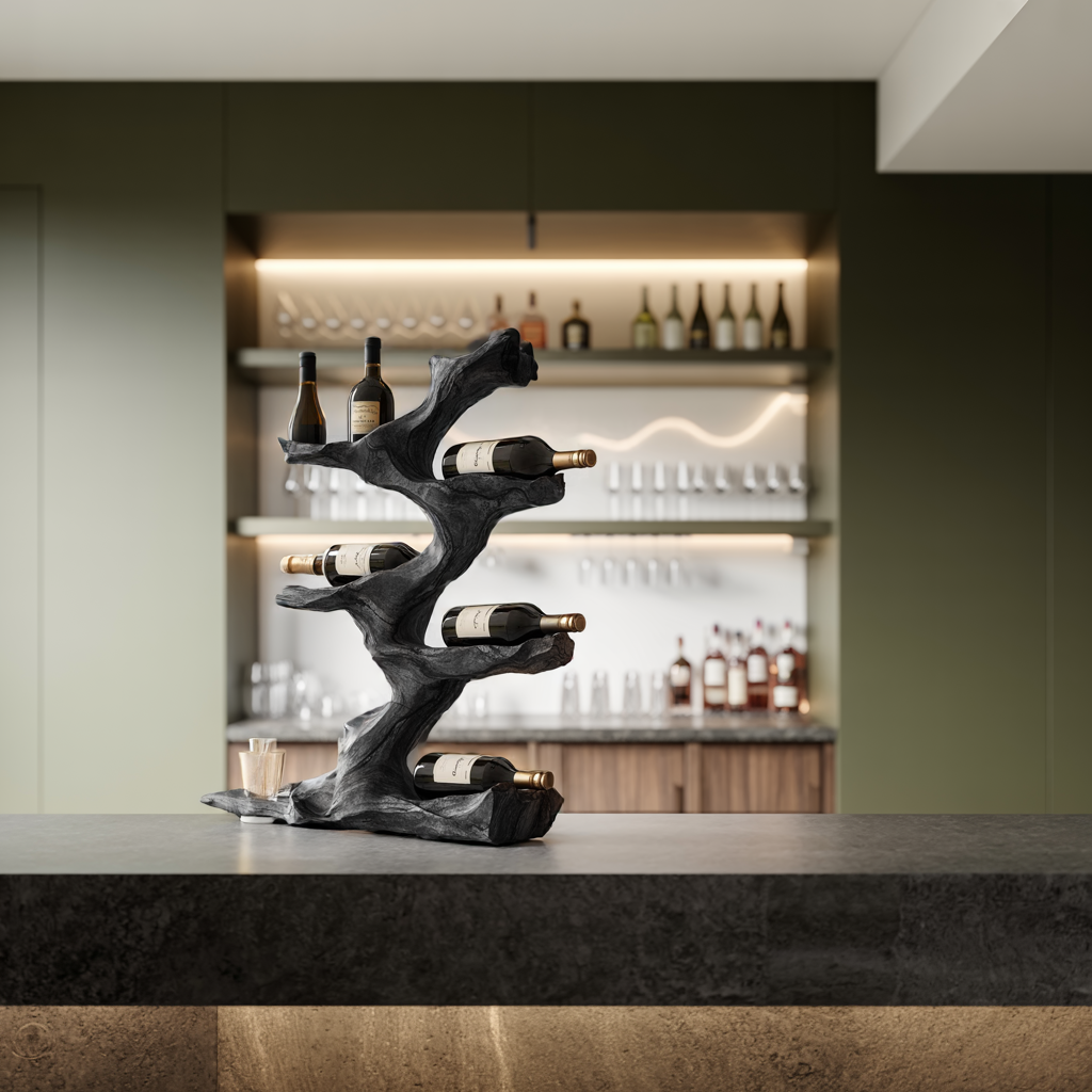 Rustic Wine Holder For Furniture Display Shelf Ideas SILDTTNWH010