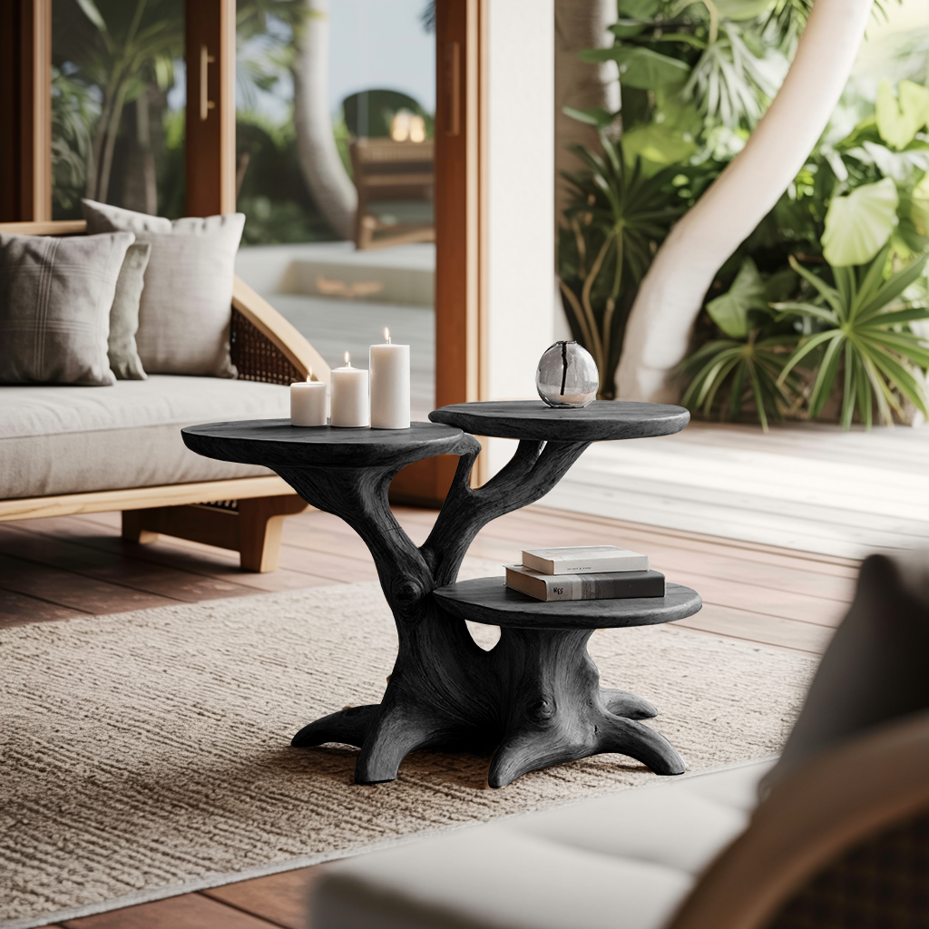 Handcrafted Live Edge End Table For Living Room SILDTTNEN011