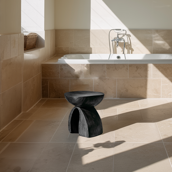 Rustic Shower Bench For Bathroom Seating And Decor SILDTTRSB003