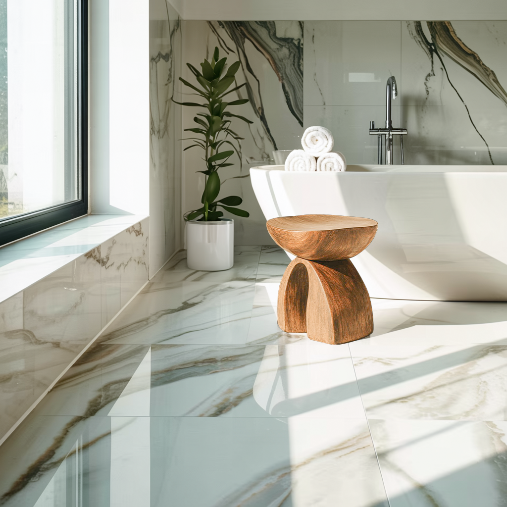 Rustic Shower Bench For Bathroom Seating And Decor SILDTTRSB003