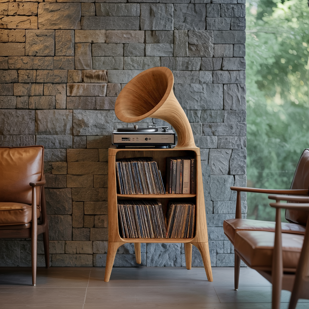 Mid Century Record Console Table For Livingroom SILDTTRRPT018