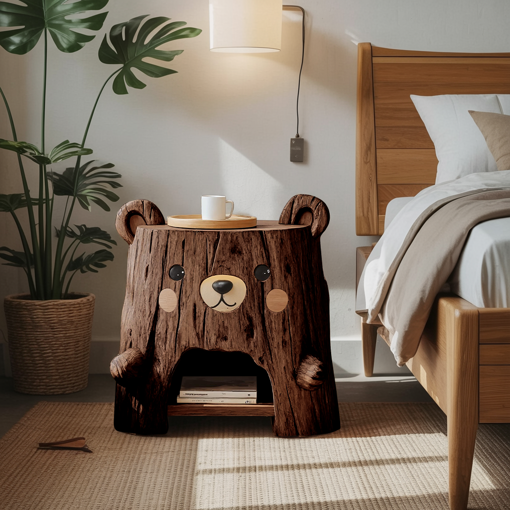 Rustic Record Cabinet With Storage For Bedroom Decor SILDTTRNS008