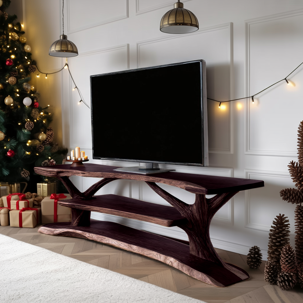 Modern Solid Wood TV Console For Festive Christmas Furniture SILDTTRCTV044