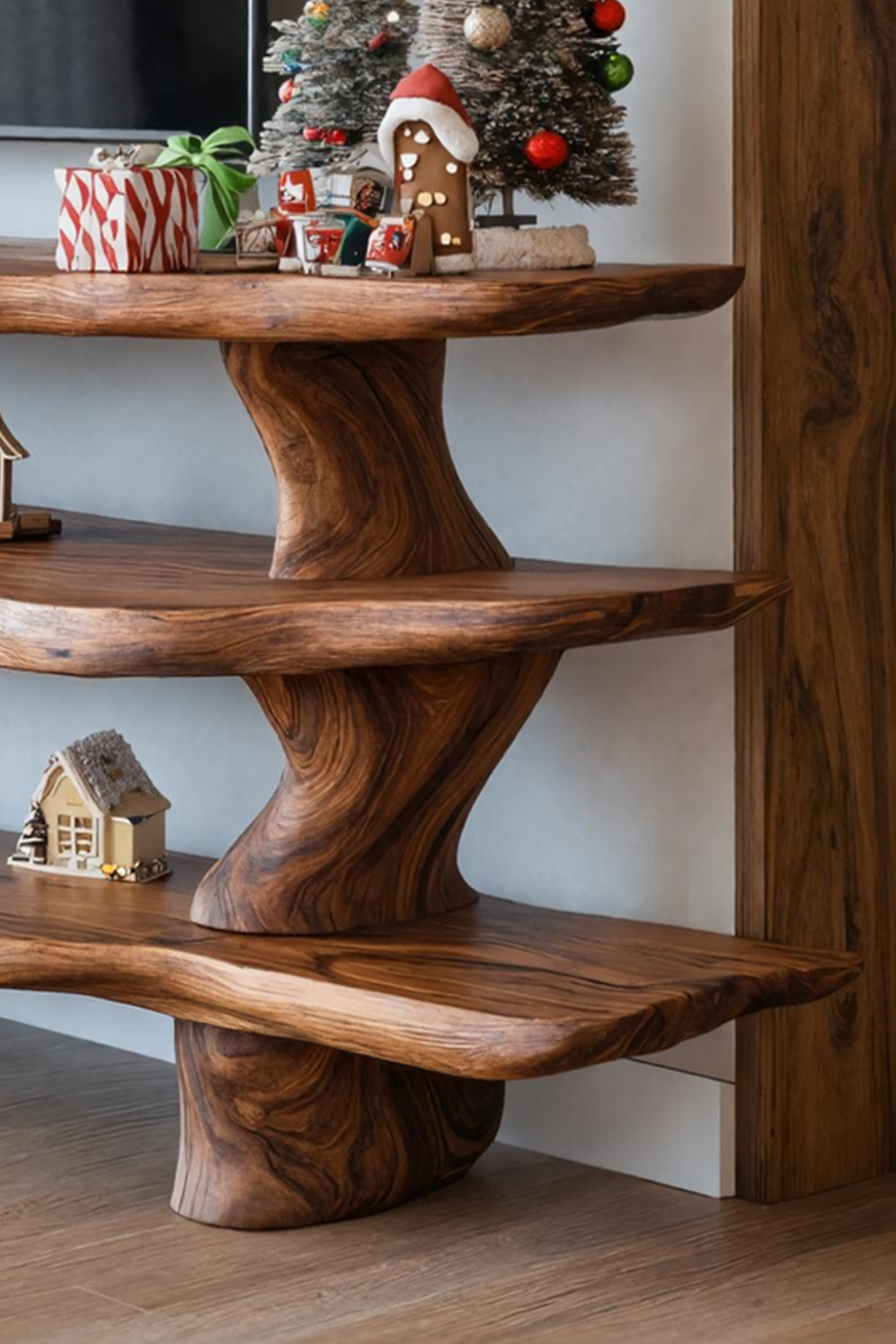 Mid Century Solid Wood TV Console For Holiday Bedroom Decor SILDTTNCTV023