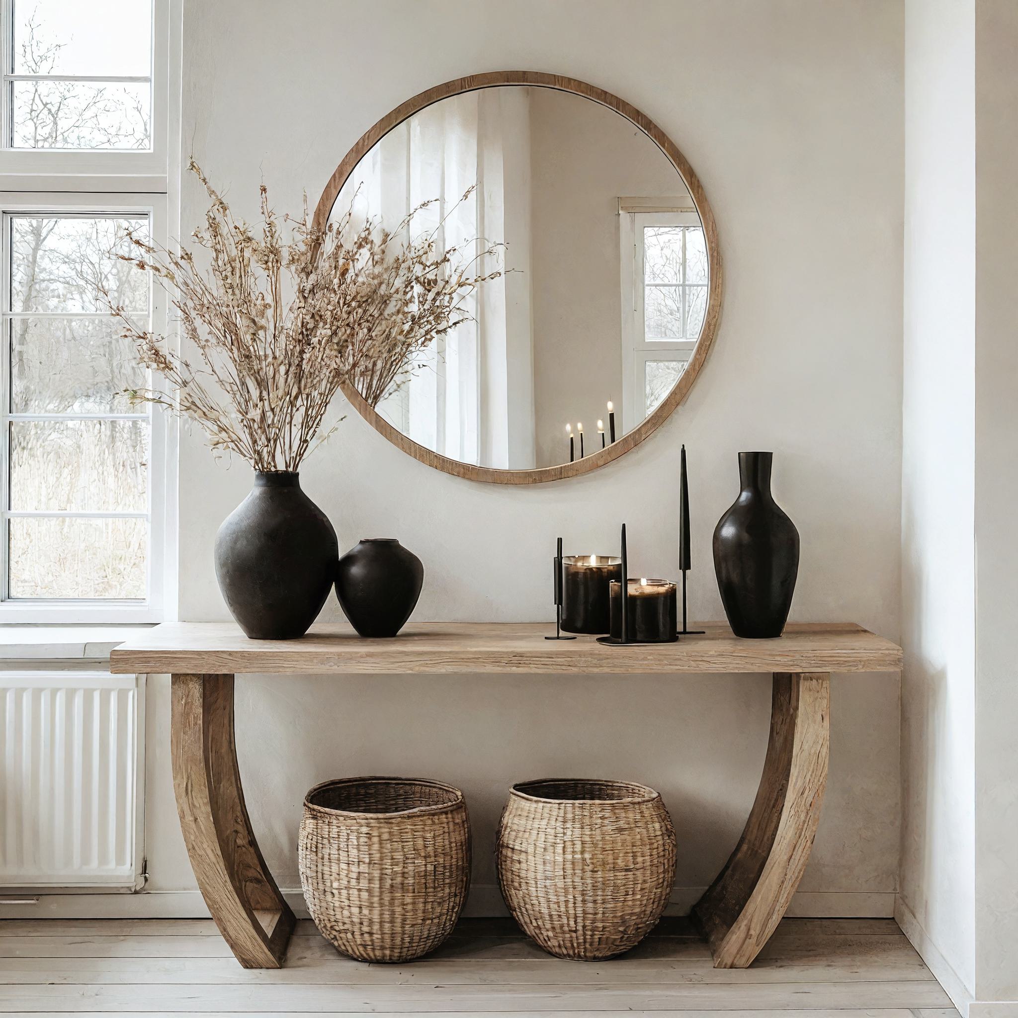 Woodworking Console Entryway Table Decor SILDTCS067
