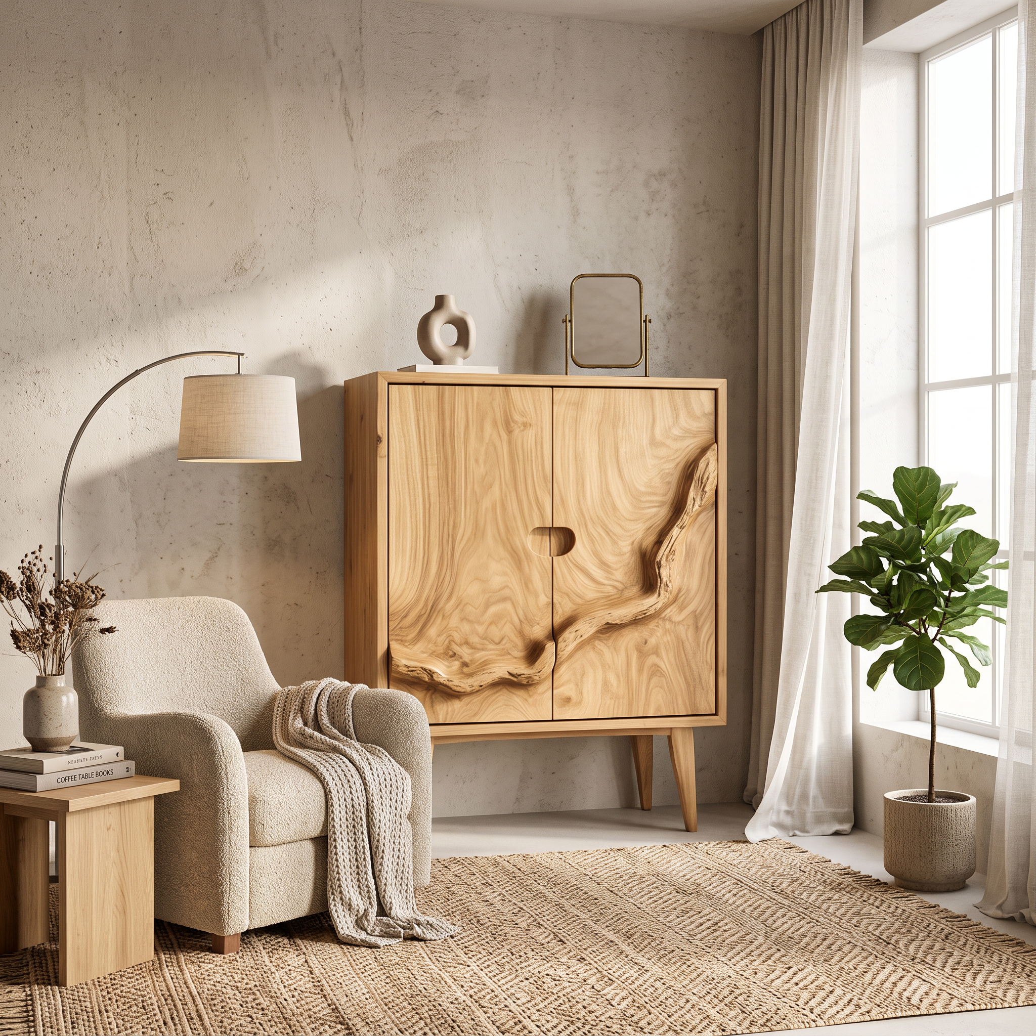 Rustic Artisan Cabinet Living Room And Bedroom SINLSASC346