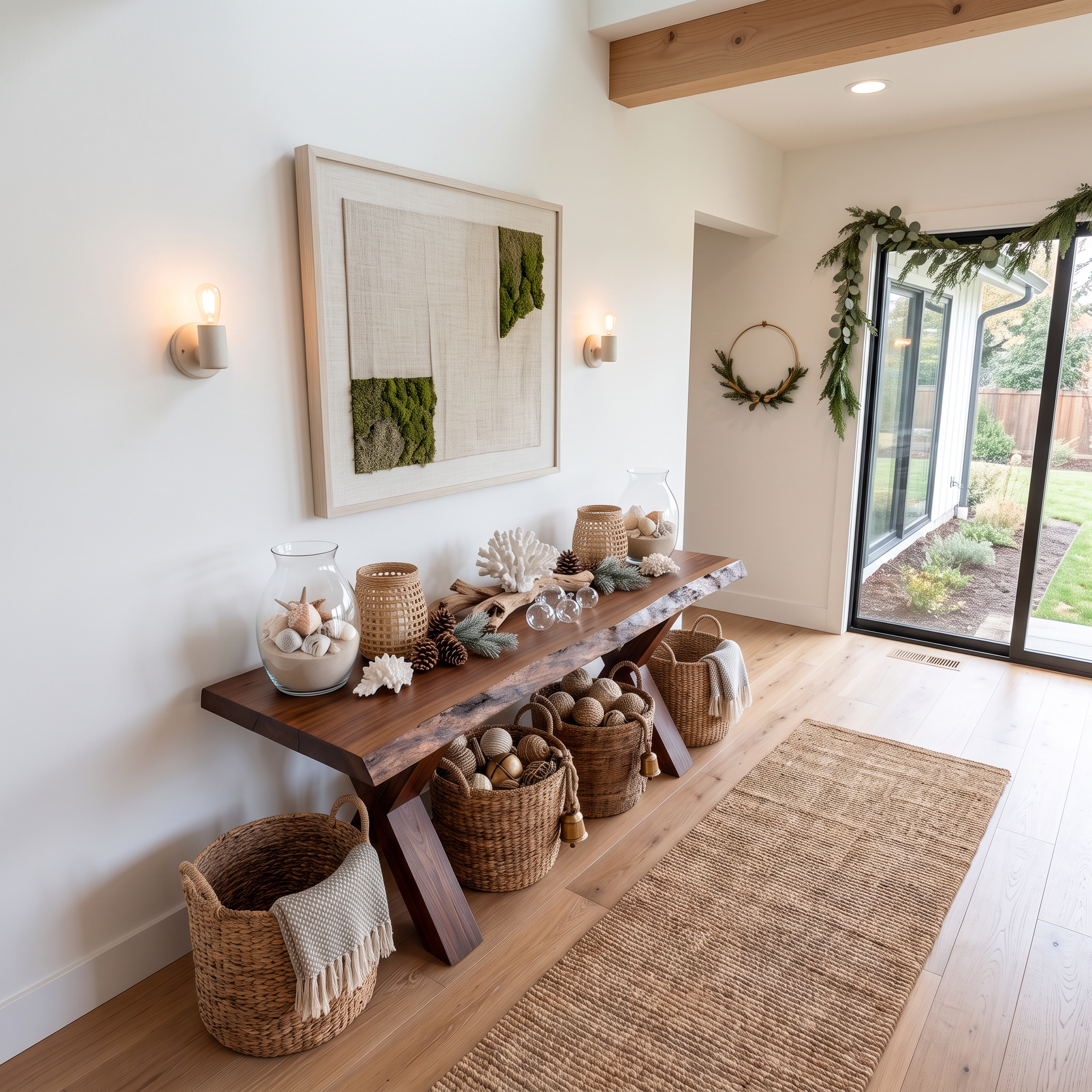 Rustic Console Table Farmhouse Entryway SINLSACS155