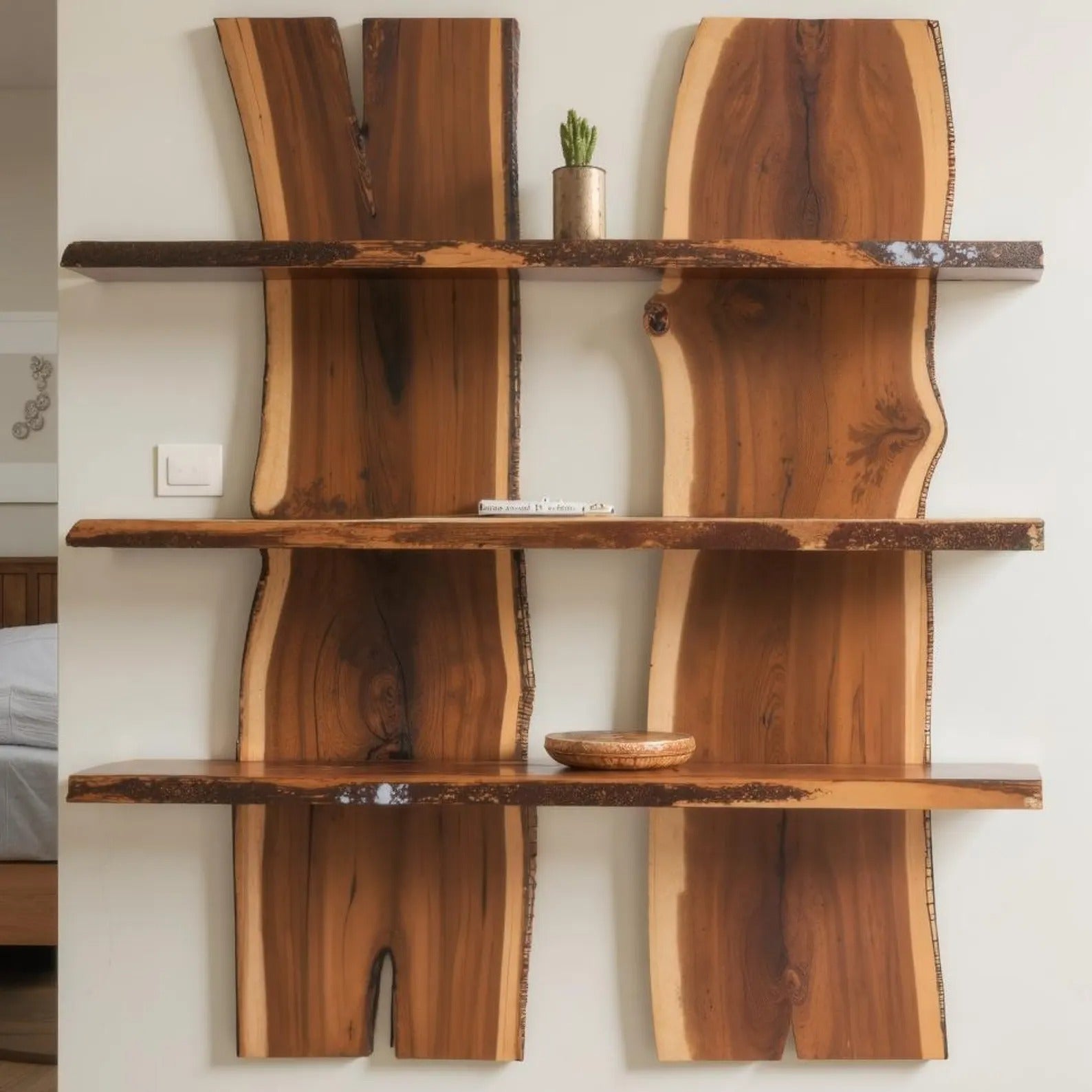 Rustic Floating Mantel Shelf For Fireplace Living Room Wall SITHFL011