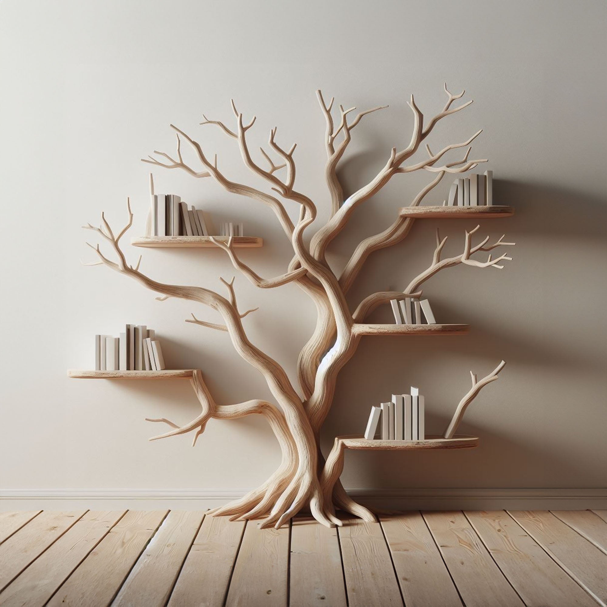 Handcrafted Tree Branch Shelf Driftwood For Holiday Decor SINLTB006