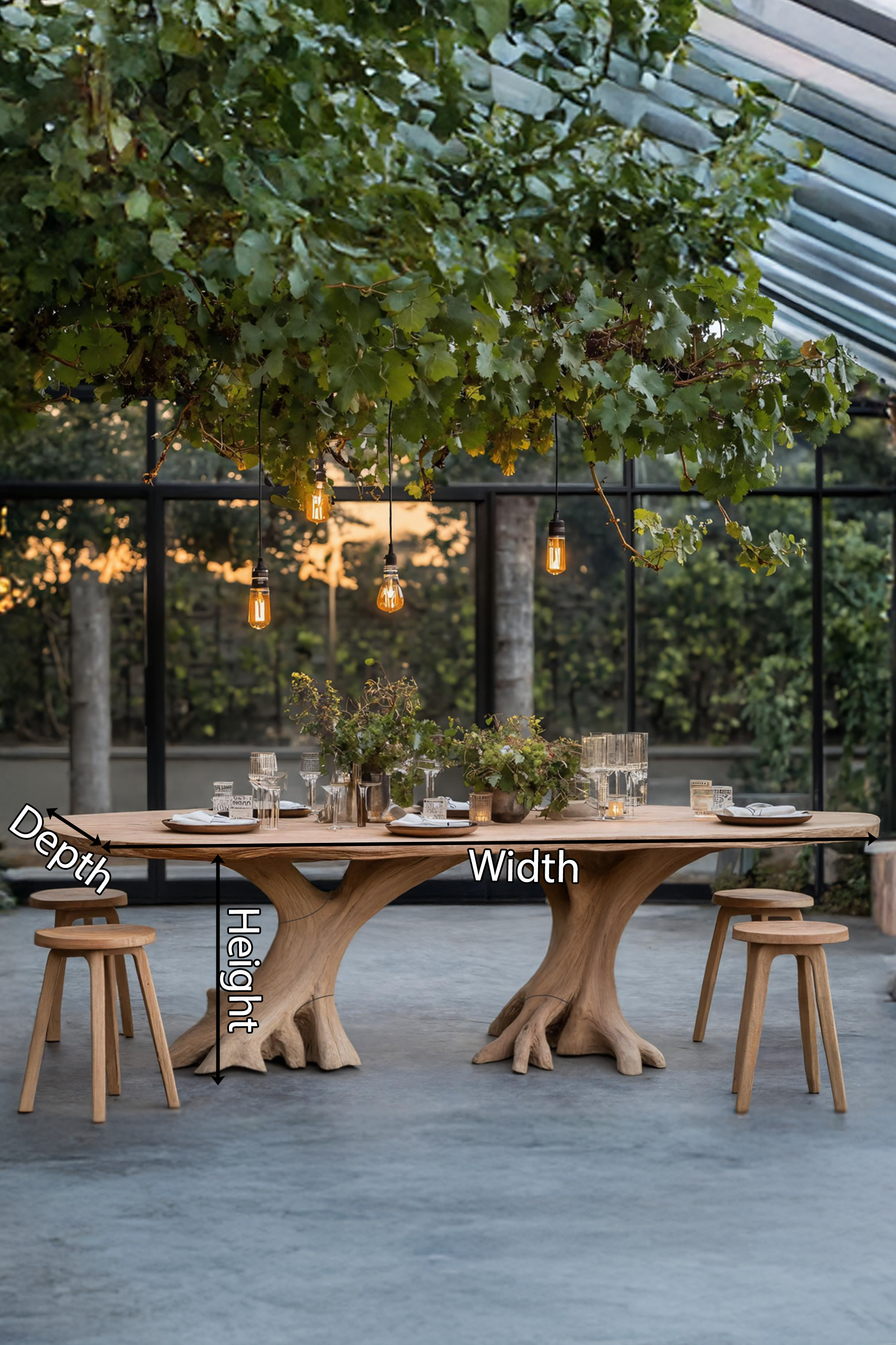 Mid Century Wood Table For Cozy Kitchen Corner SILDTTNDN007