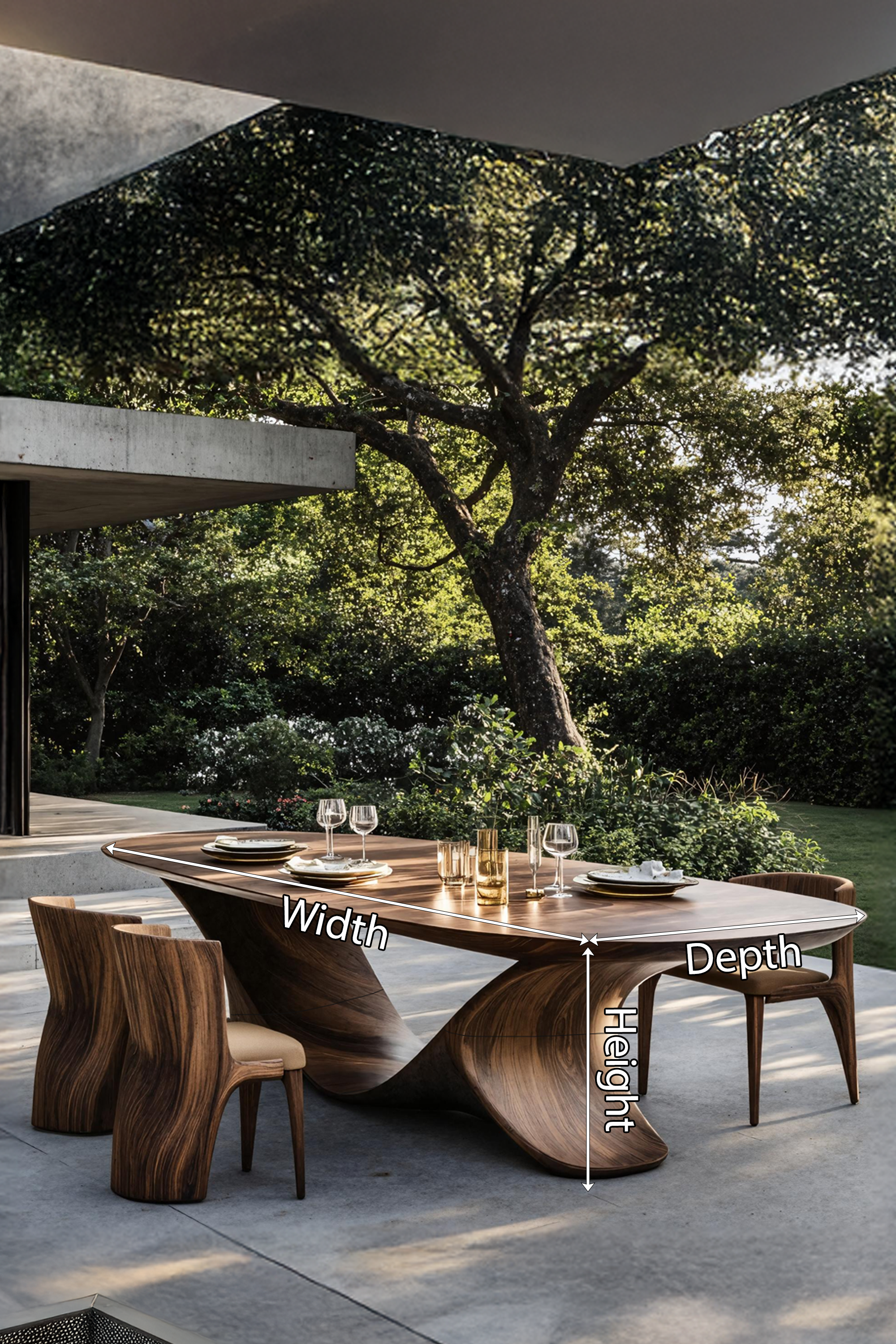 Rustic Wood Table For Natural Home Furnishing SILDTTNDN013